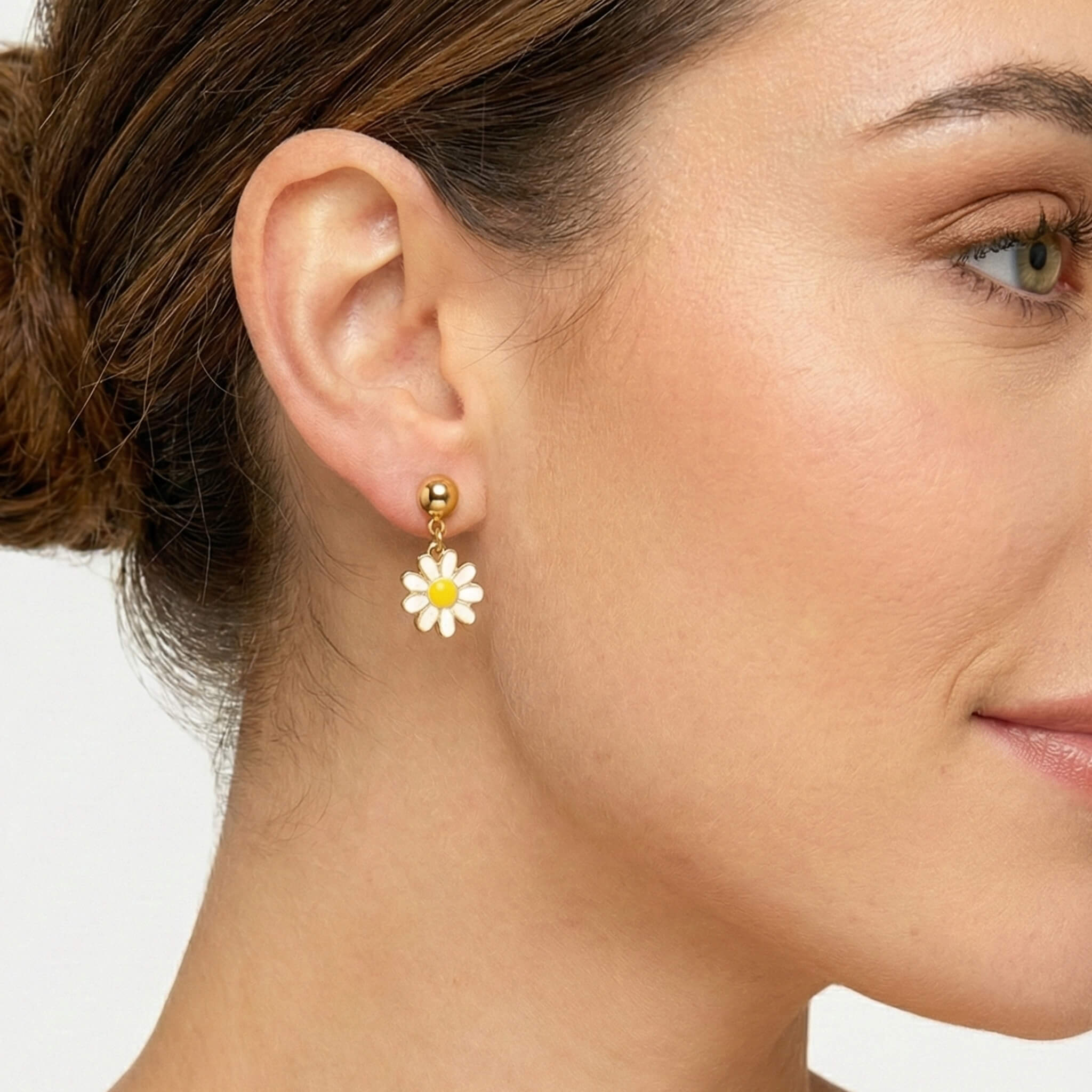 Aretes Margarita Blancas