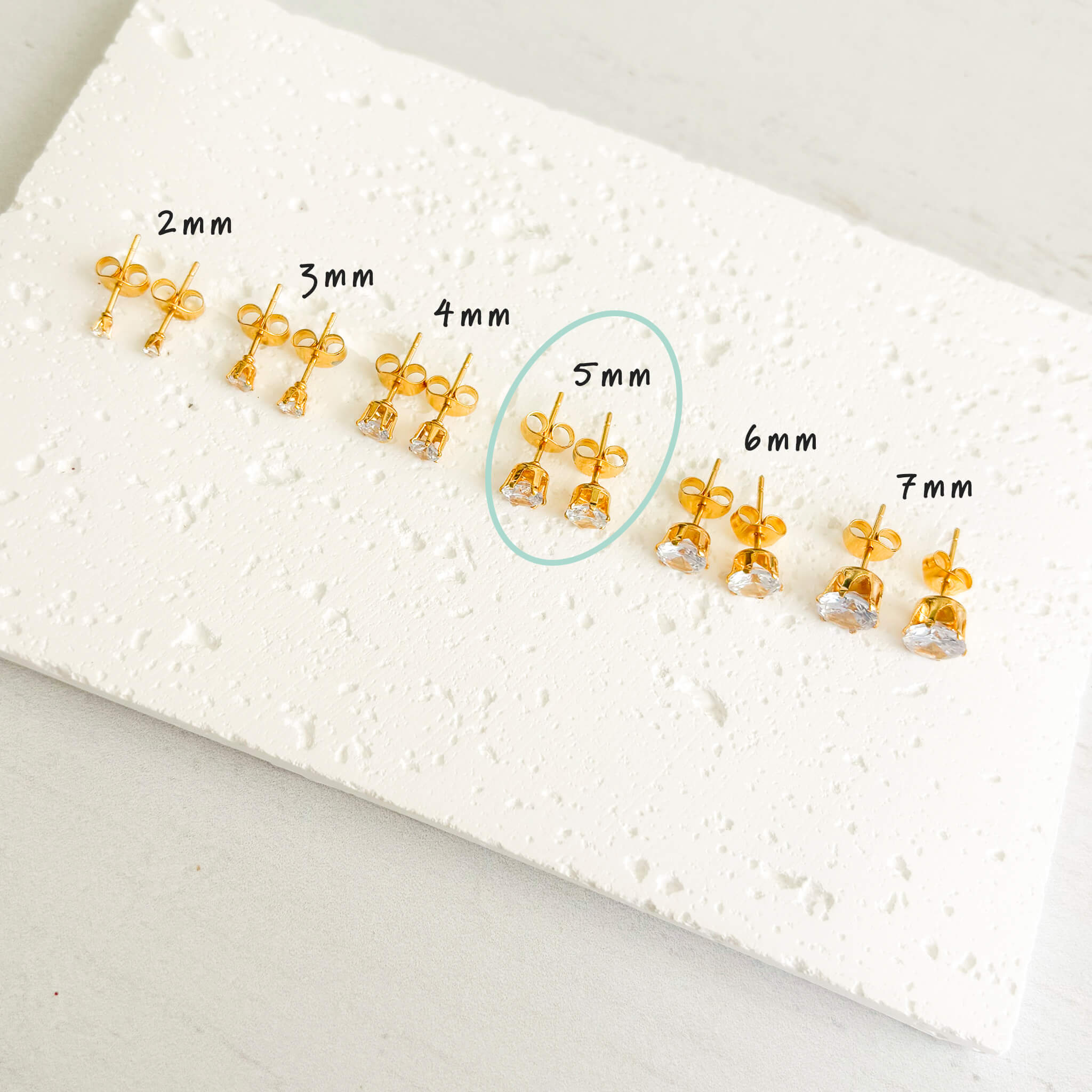 Topos Zircón Mediano 5MM