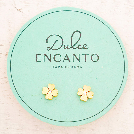 Topos Trébol Cuatro Hojas de Luz Zircon