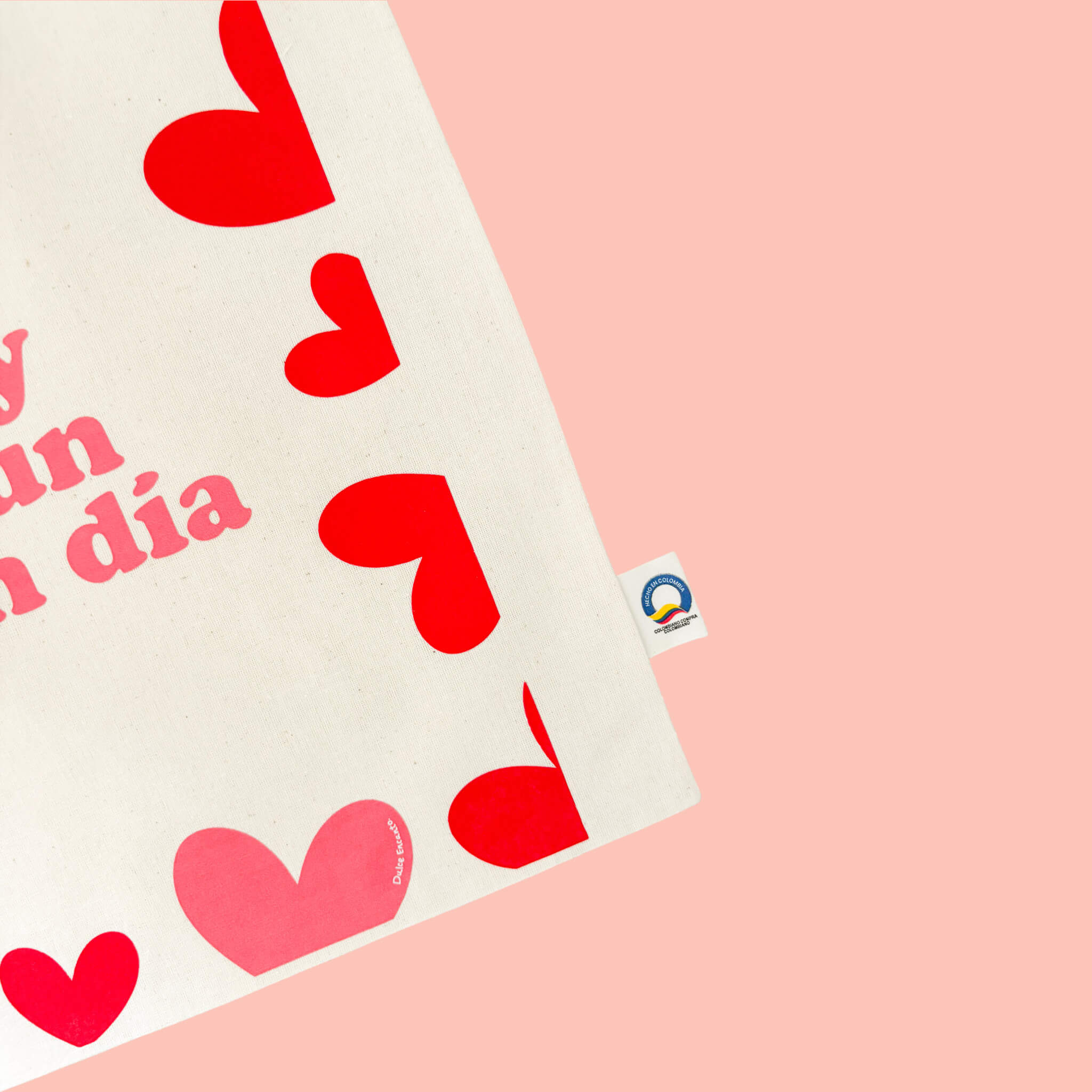 Tote Eco Bag Corazones “Hoy es un Gran Día”