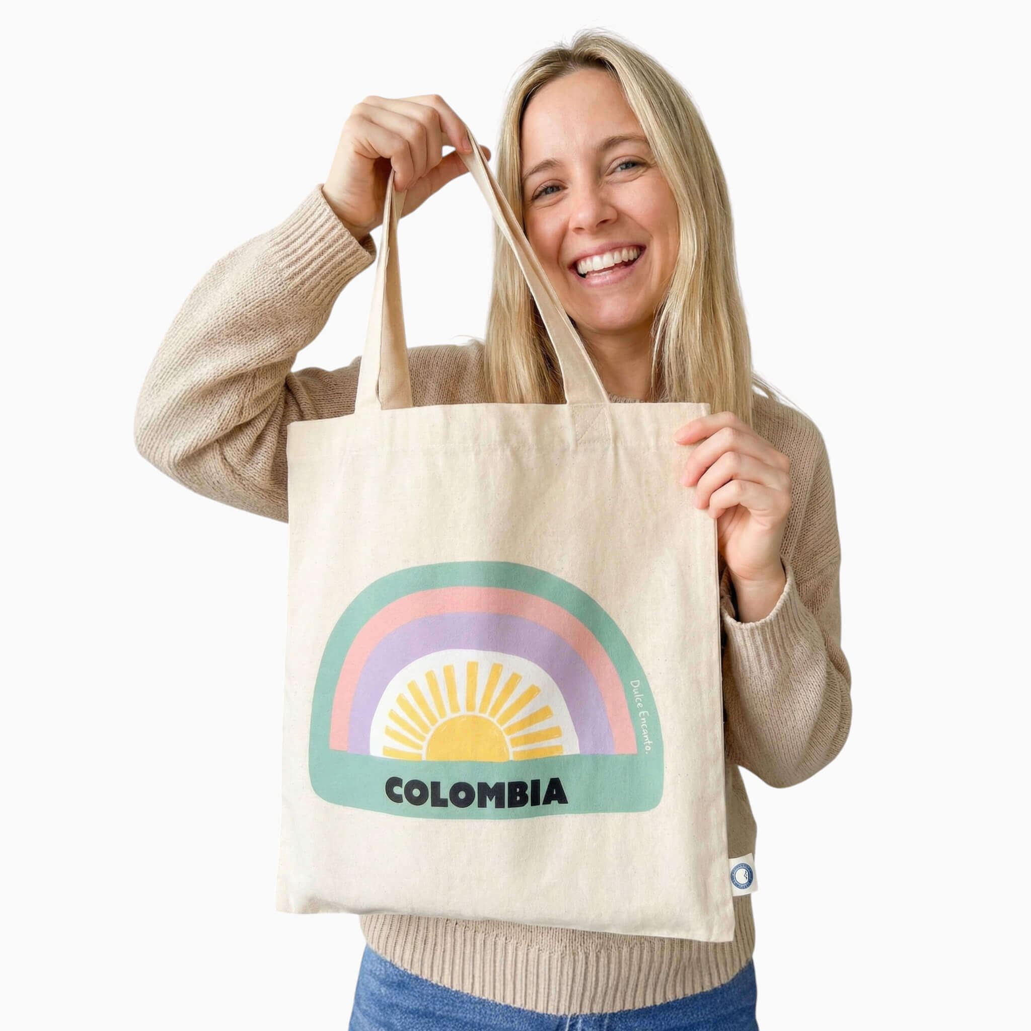 Tote Bag Colombia Sol Arcoíris