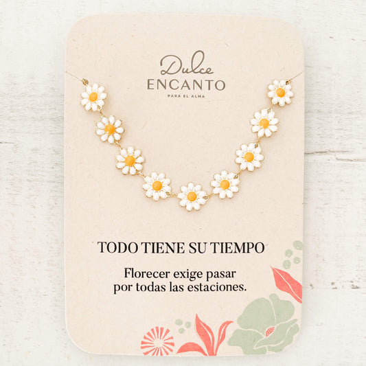 Collar Gargantilla Flores Margaritas Con Significado