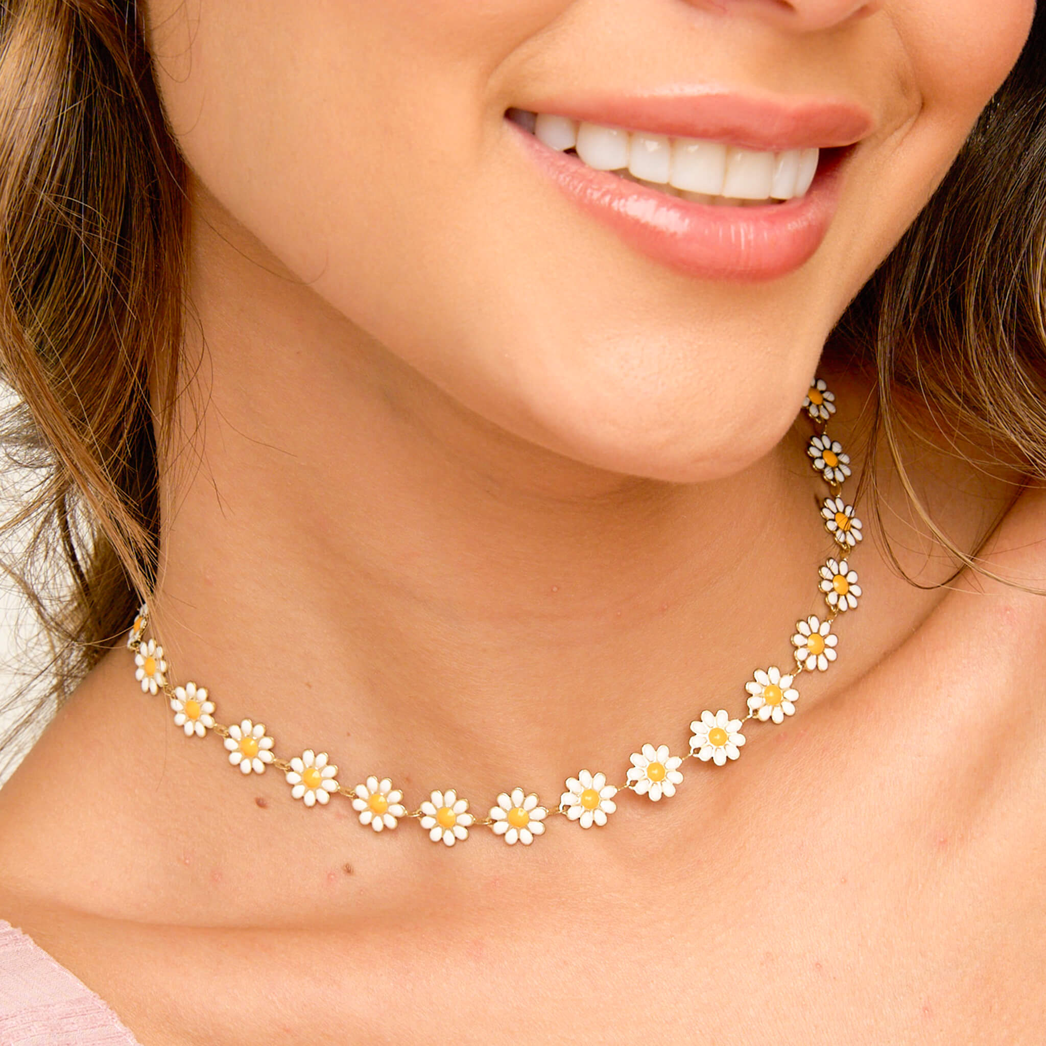 Collar Gargantilla Flores Margaritas Con Significado