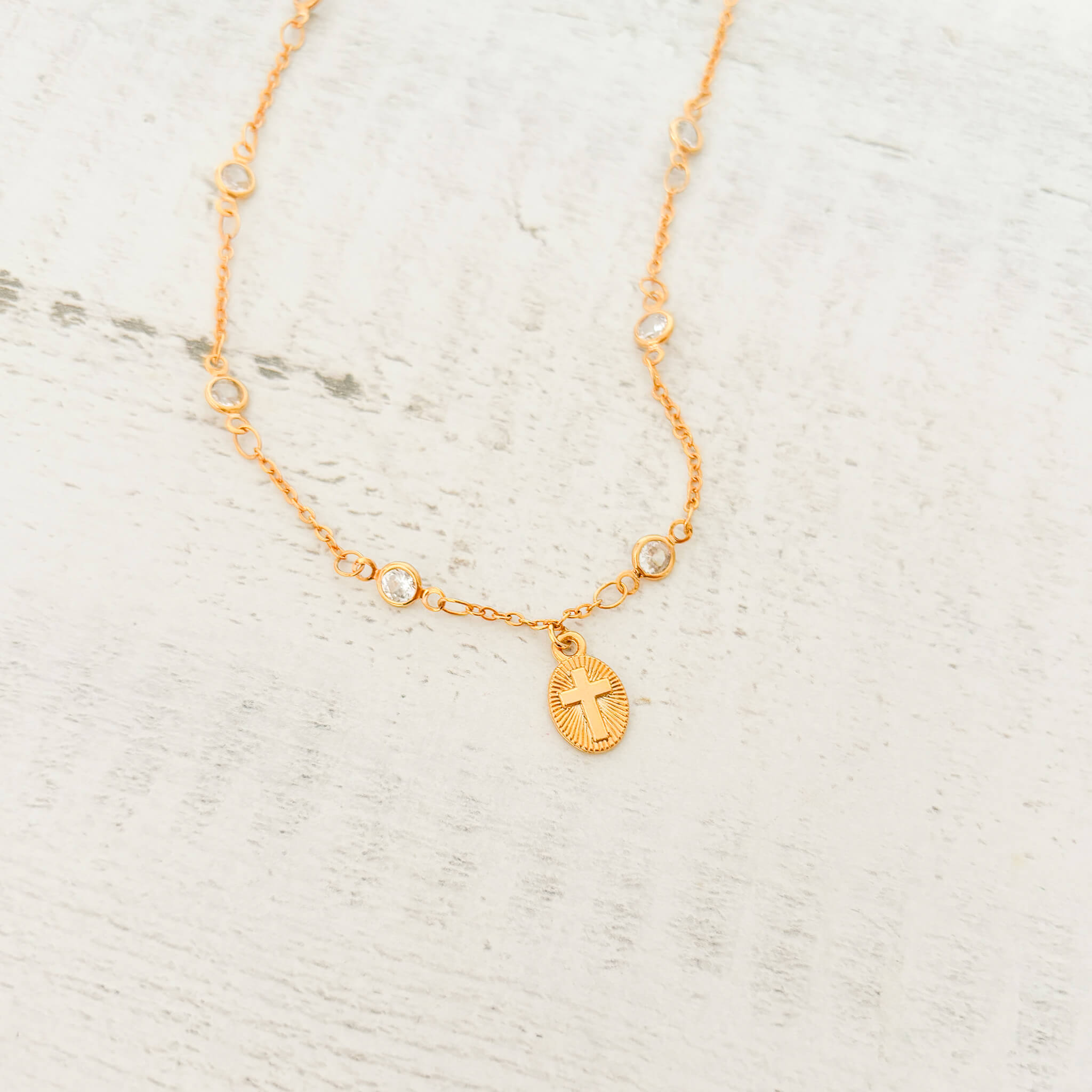 Collar San Benito Zircón Con Significado