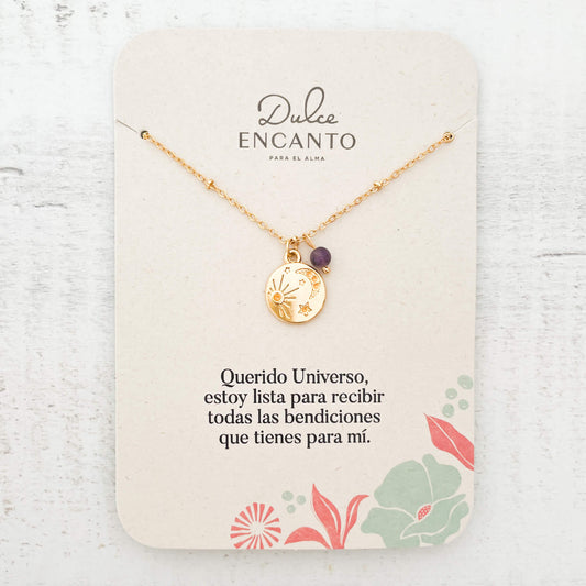 Cadena Universo Amatista Con significado