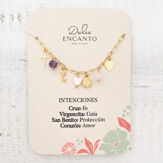 Collar Intenciones Fe Amor Con Significado