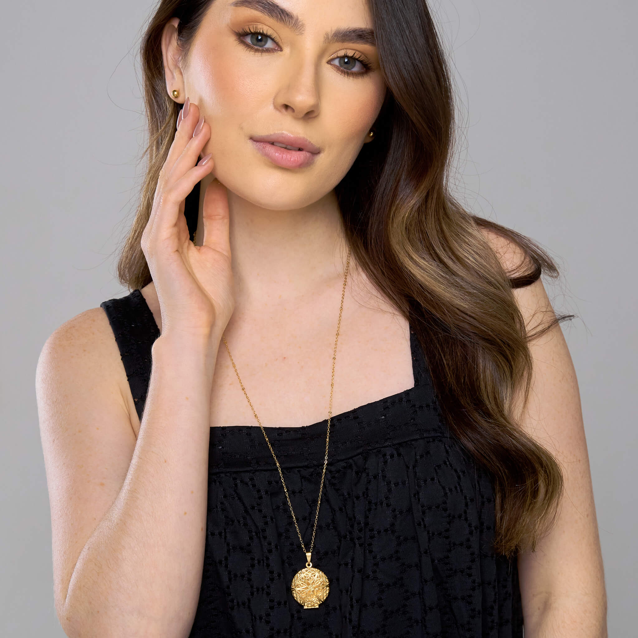 Cadena Larga Relicario Mandala Filigrana con Significado