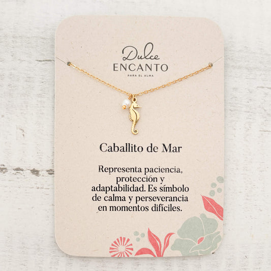 Cadena Caballito de Mar Océano Con Significado