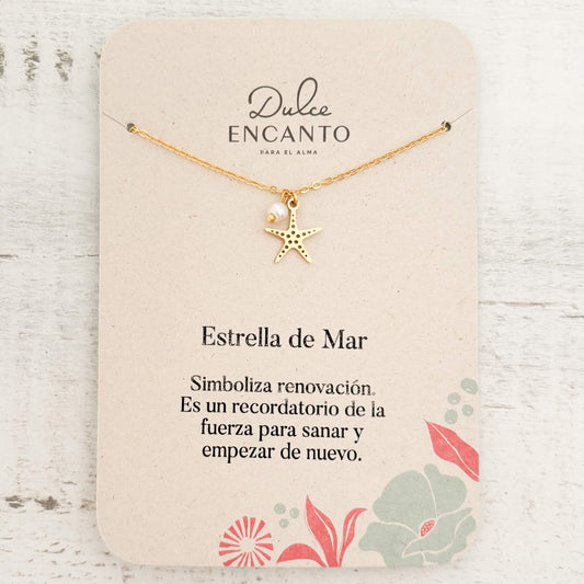 Cadena Estrella de Mar Océano Con Significado