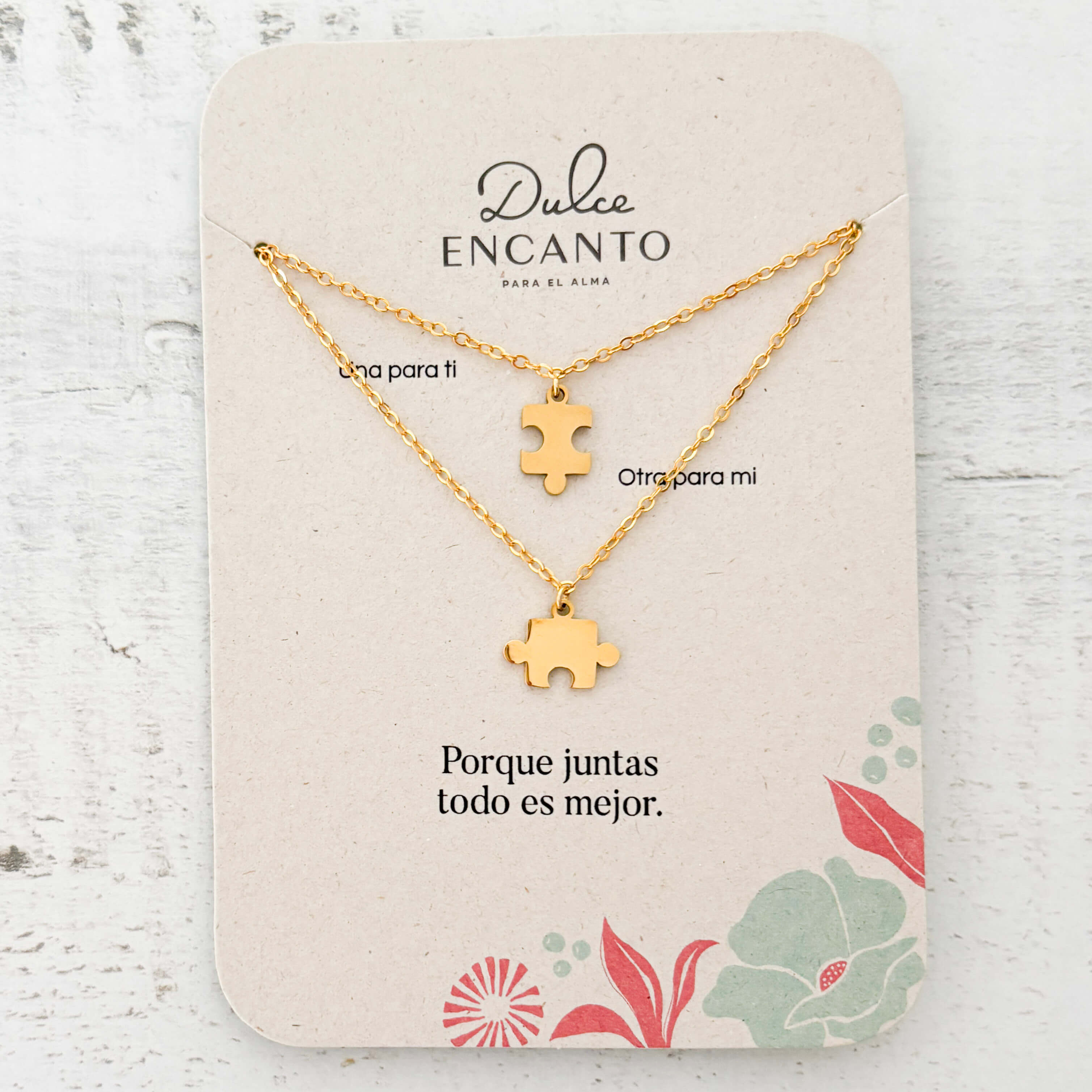 Cadenas x2 Amigas Puzzle Con significado