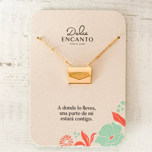 Cadena Relicario Forma de Sobre