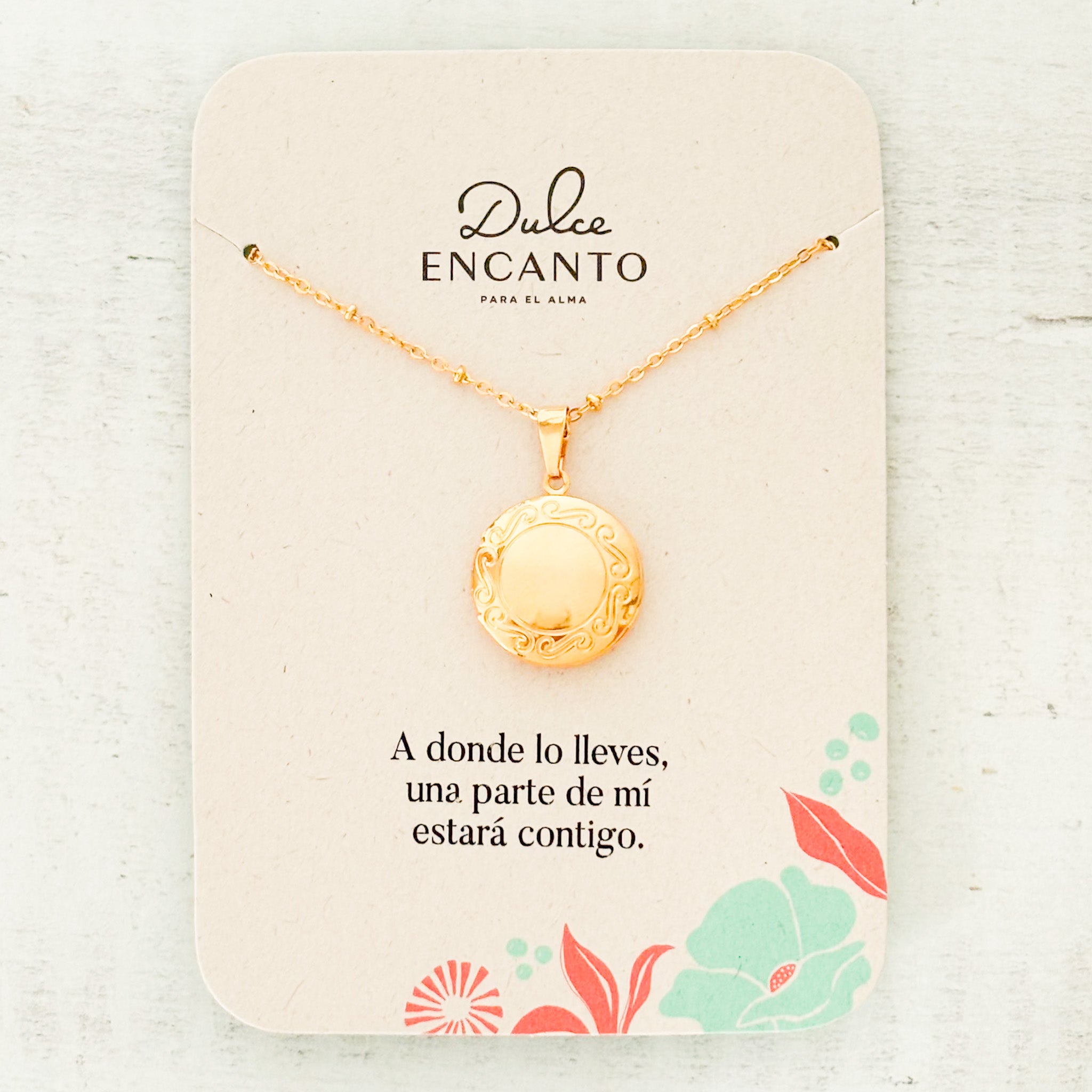 Cadena Relicario Redondo Solsticio