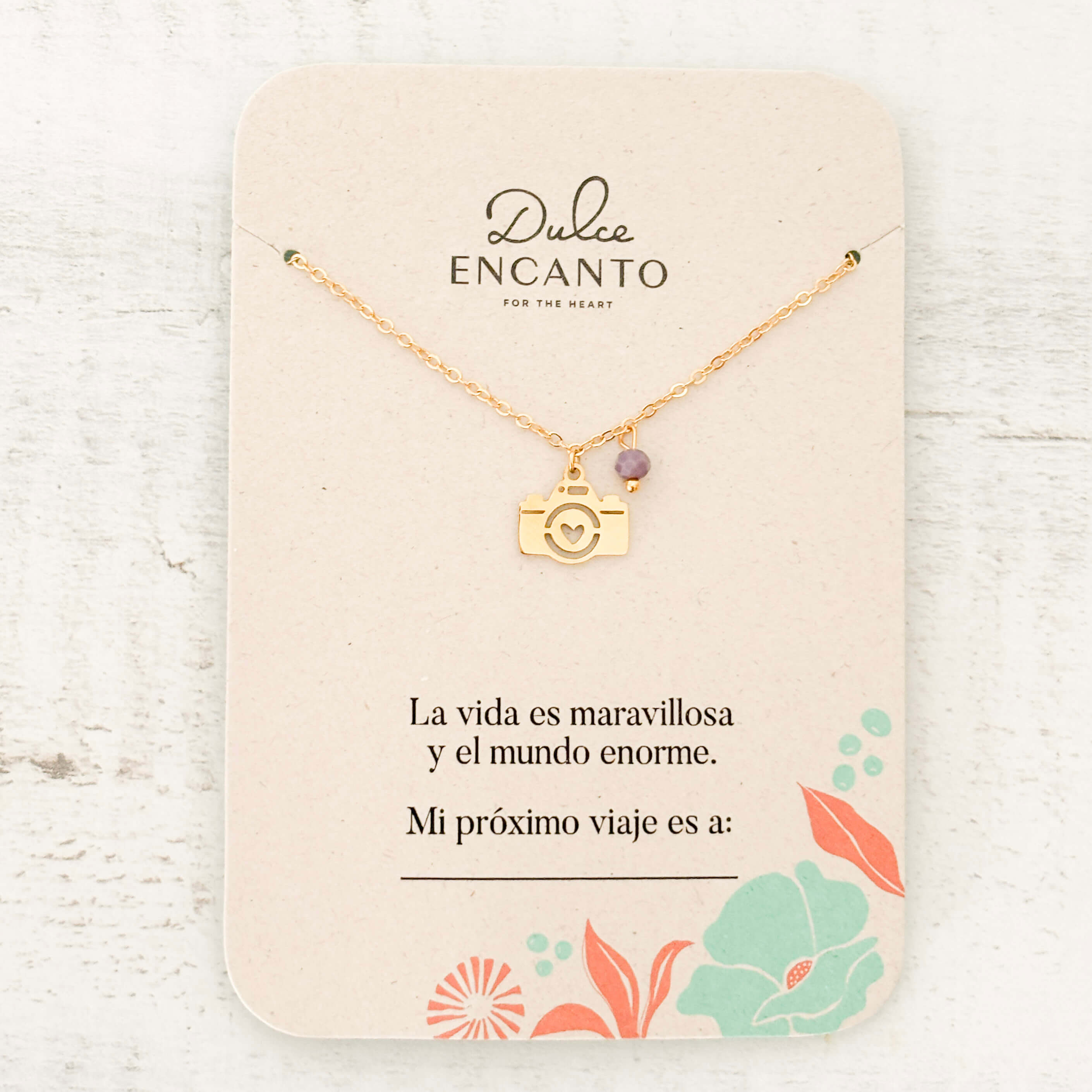 Cadena Cámara de Fotos Corazón