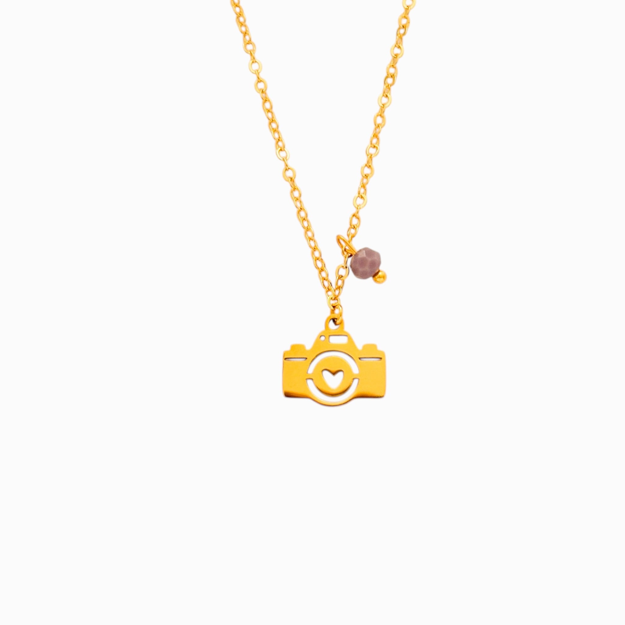 Cadena Cámara de Fotos Corazón