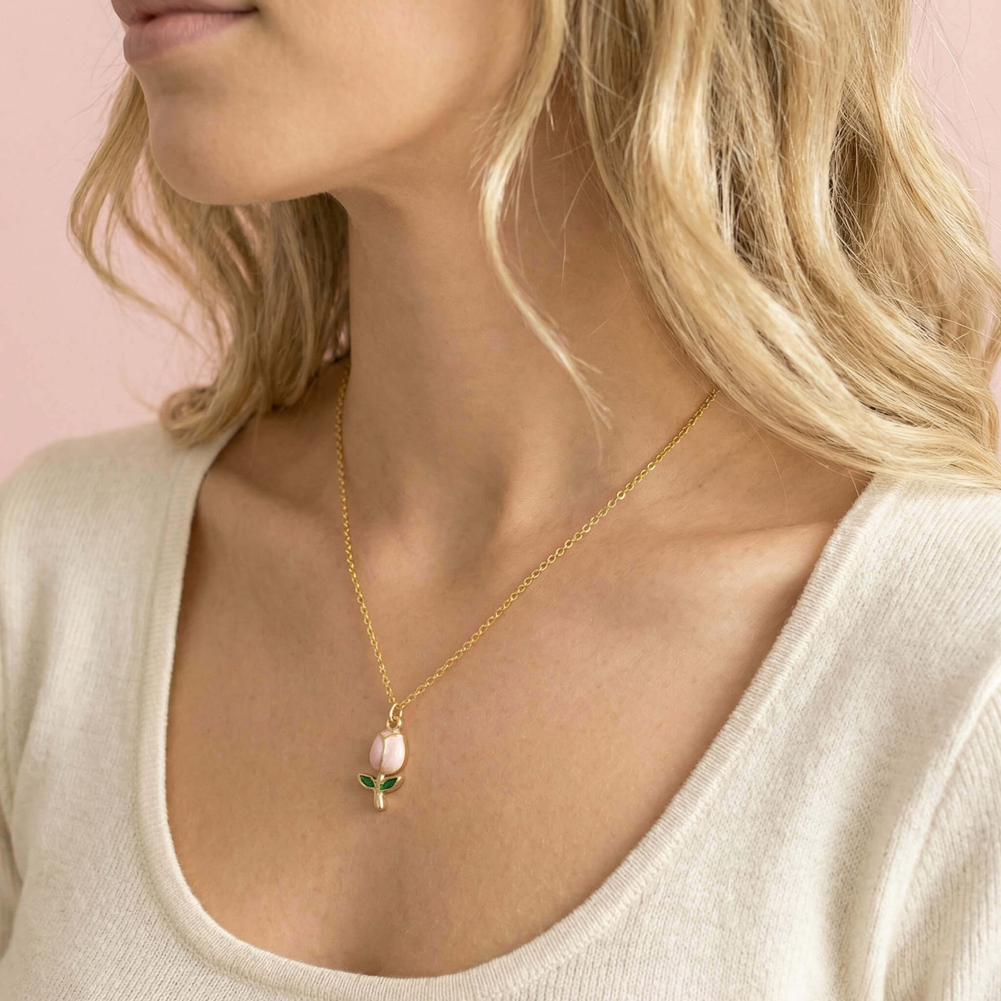 Cadena Tulipán Rosado