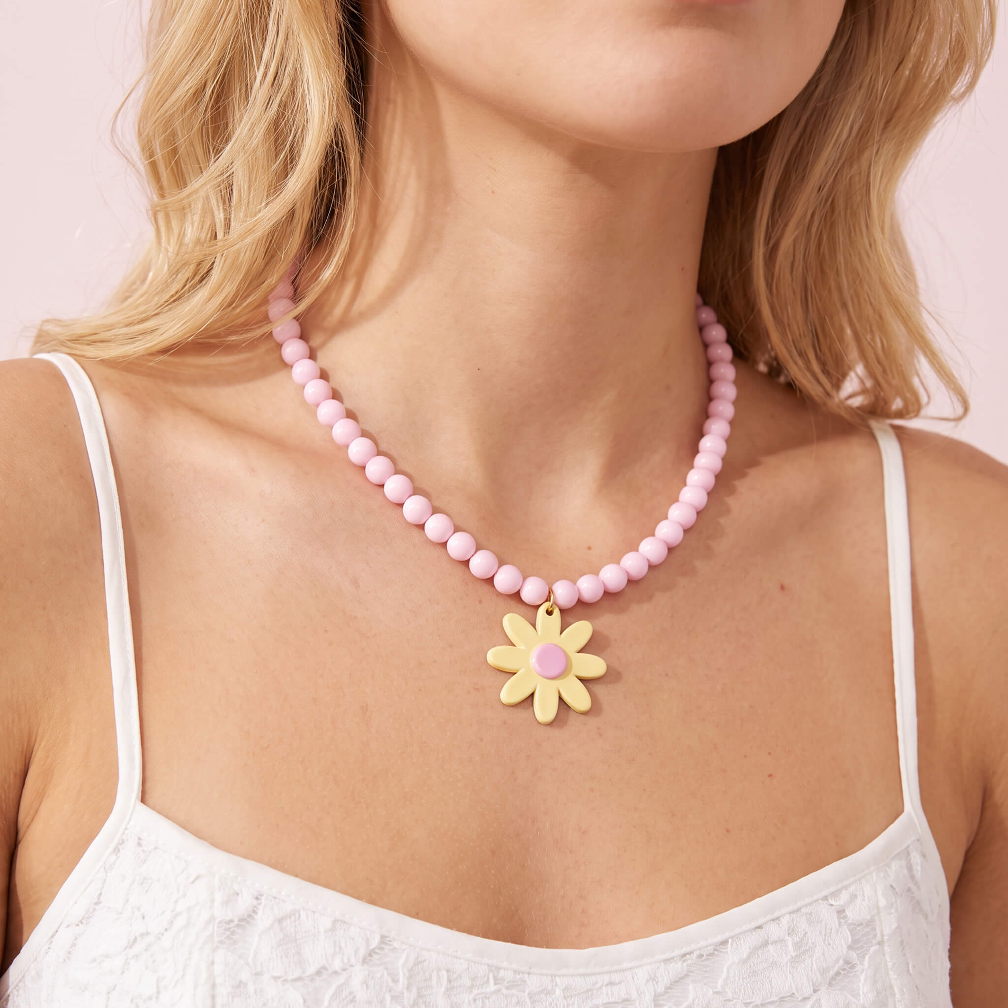 Collar Pepas Maxi Flor Pastel