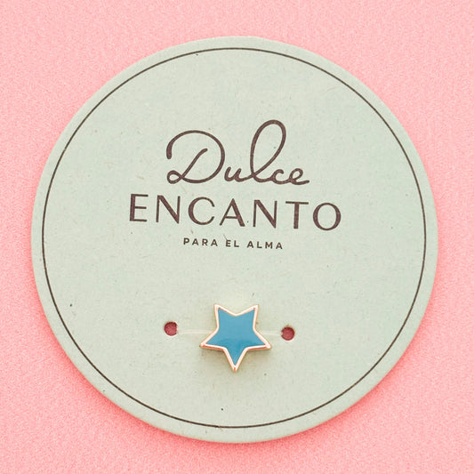 Dije Estrella Turquesa Pasador