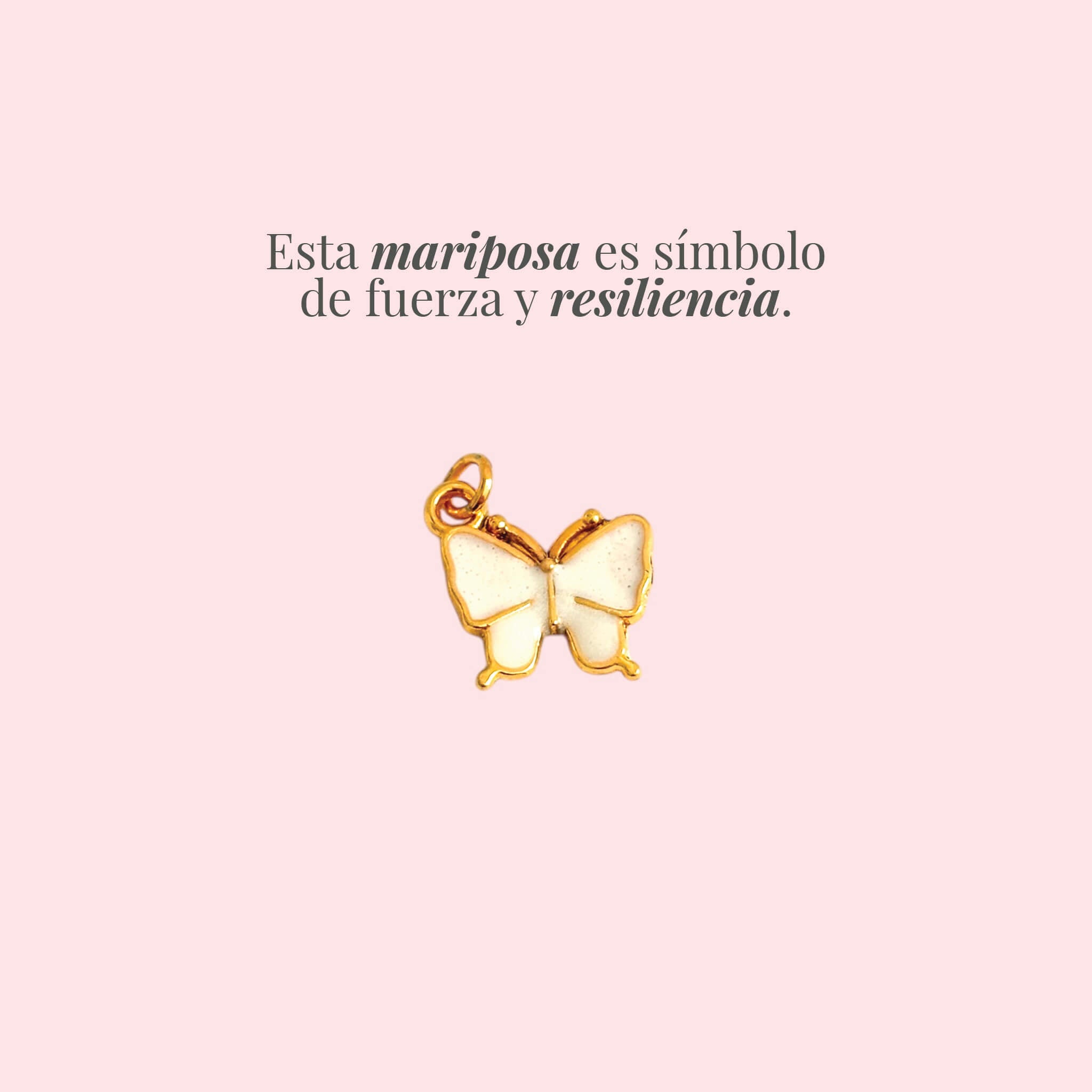 Dije Mariposa Blanco