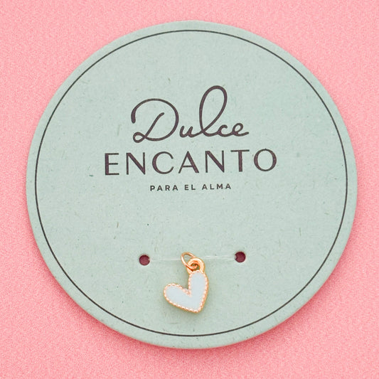 Dije Corazón Azul Punticos