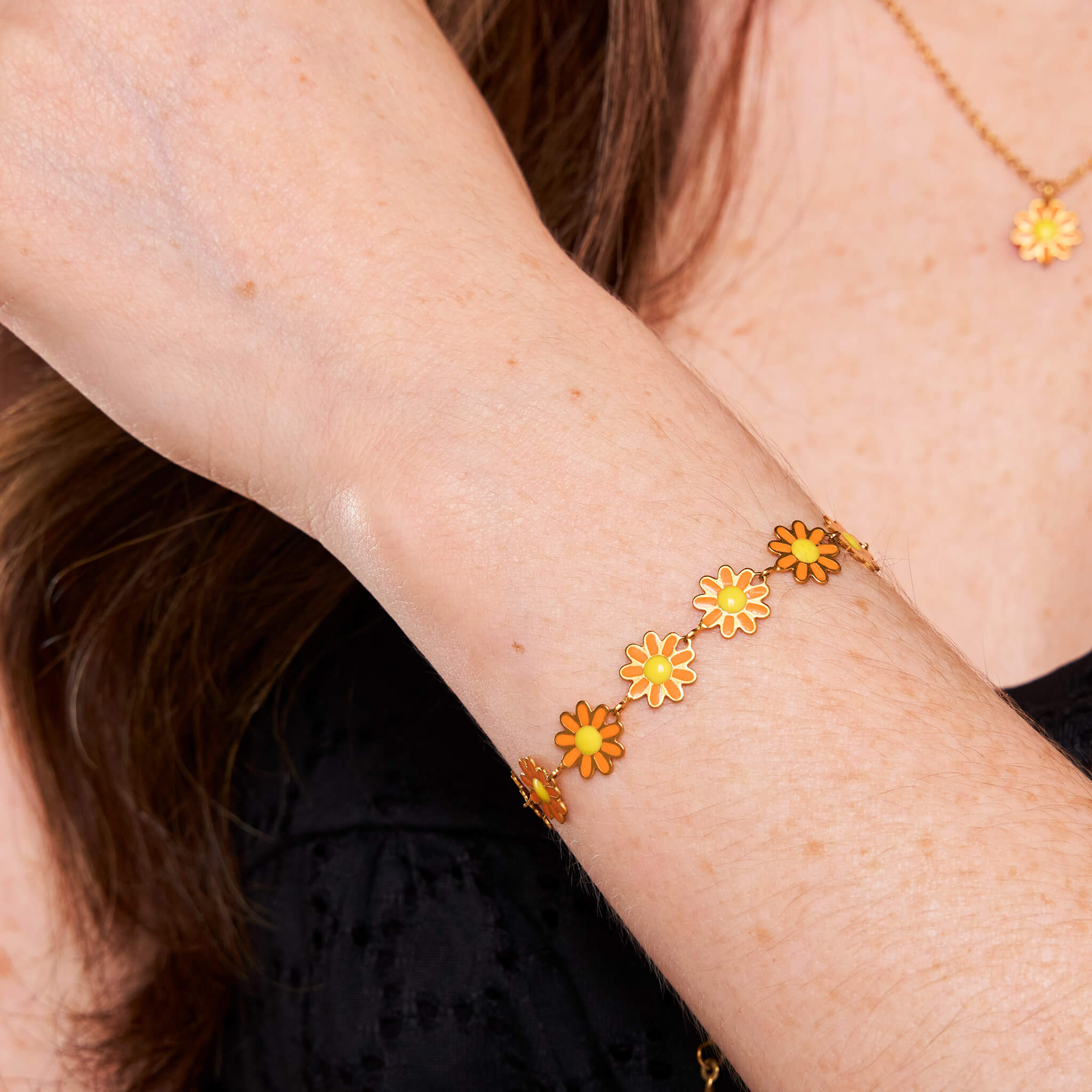 Pulsera Margaritas Naranjadas Con Significado