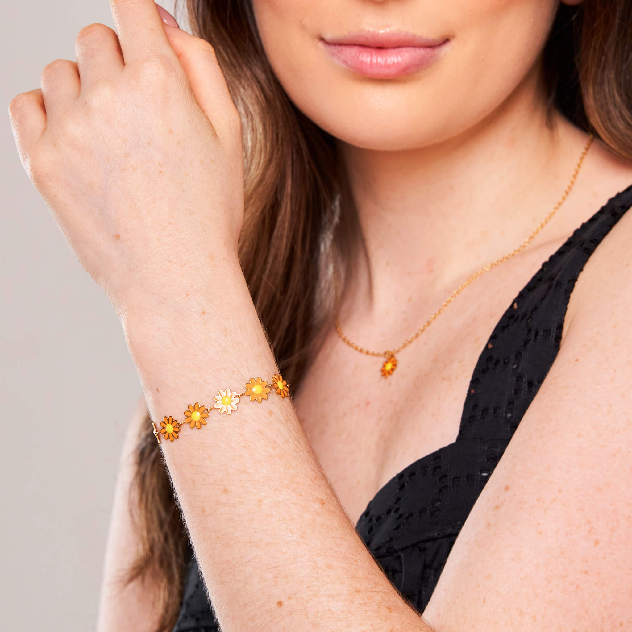 Pulsera Margaritas Naranjadas Con Significado