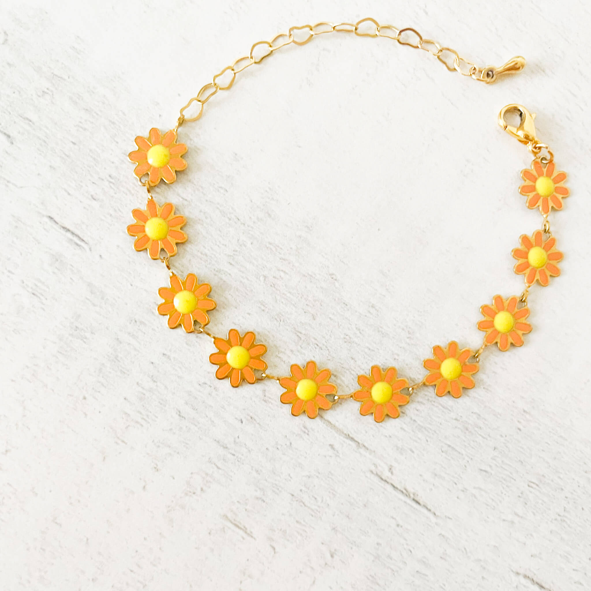 Pulsera Margaritas Naranjadas Con Significado