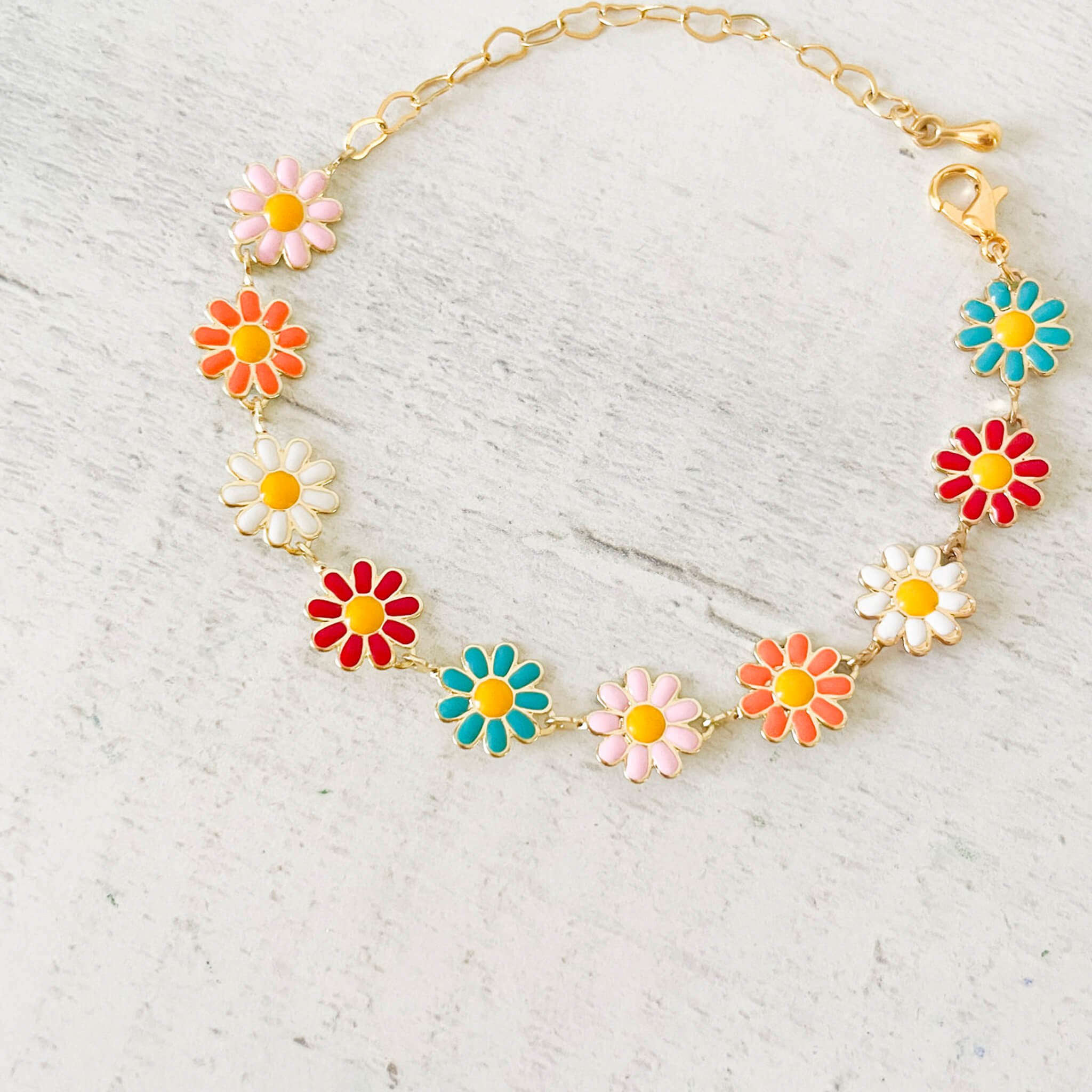 Pulsera Margaritas Multicolor Con Significado