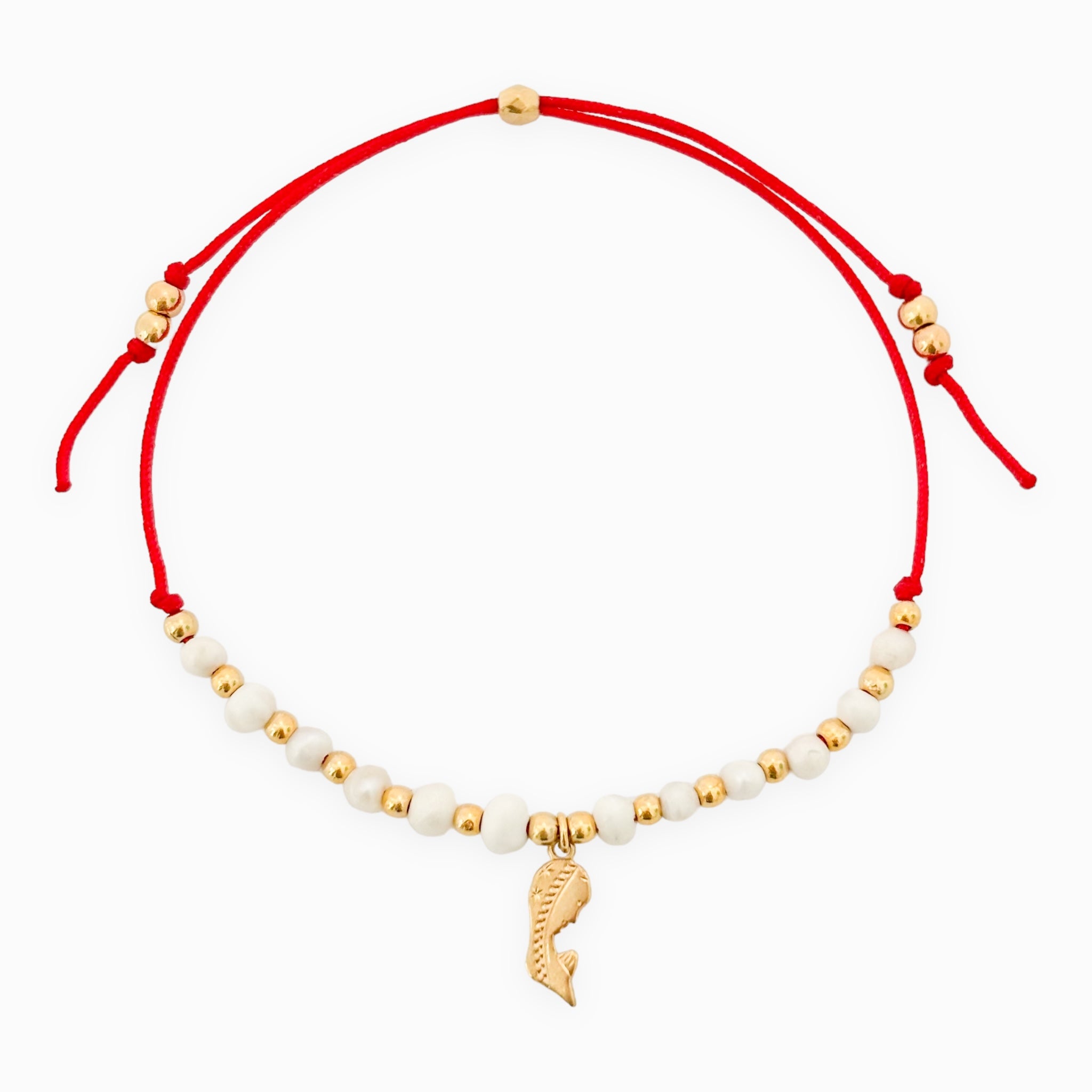 Pulsera Virgencita Perlas De Agua Dulce Ajustable Con Significado