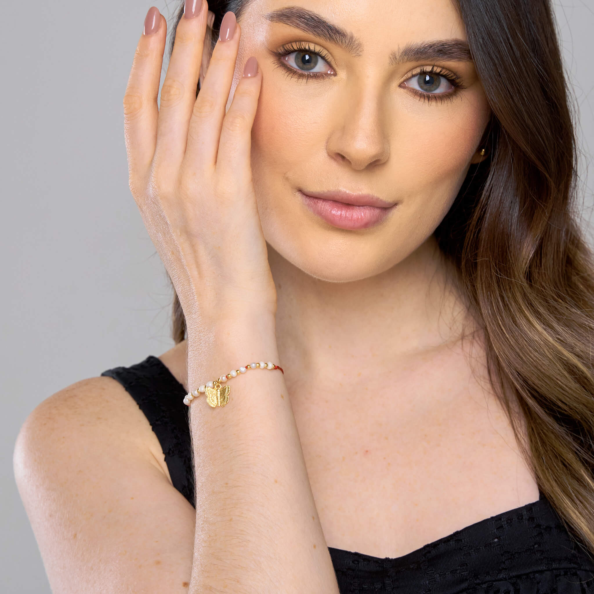 Pulsera Mariposa De Agua Dulce Ajustable Con Significado