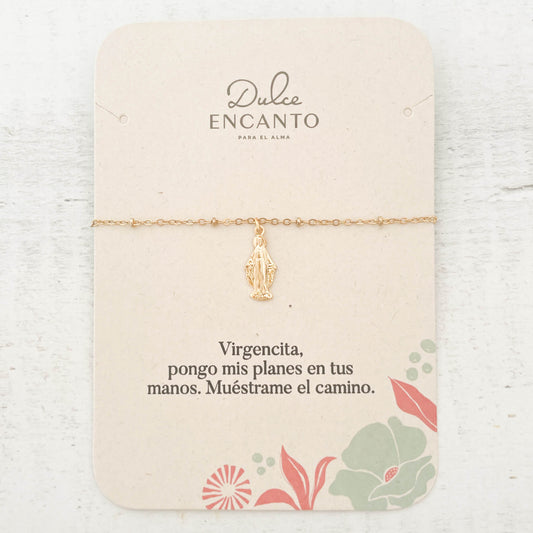 Pulsera Virgen María Milagrosa Broche Con Significado