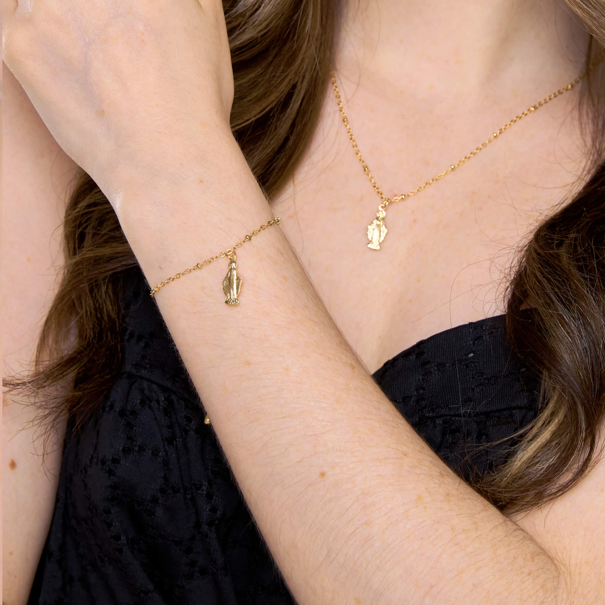 Pulsera Virgen María Milagrosa Broche Con Significado