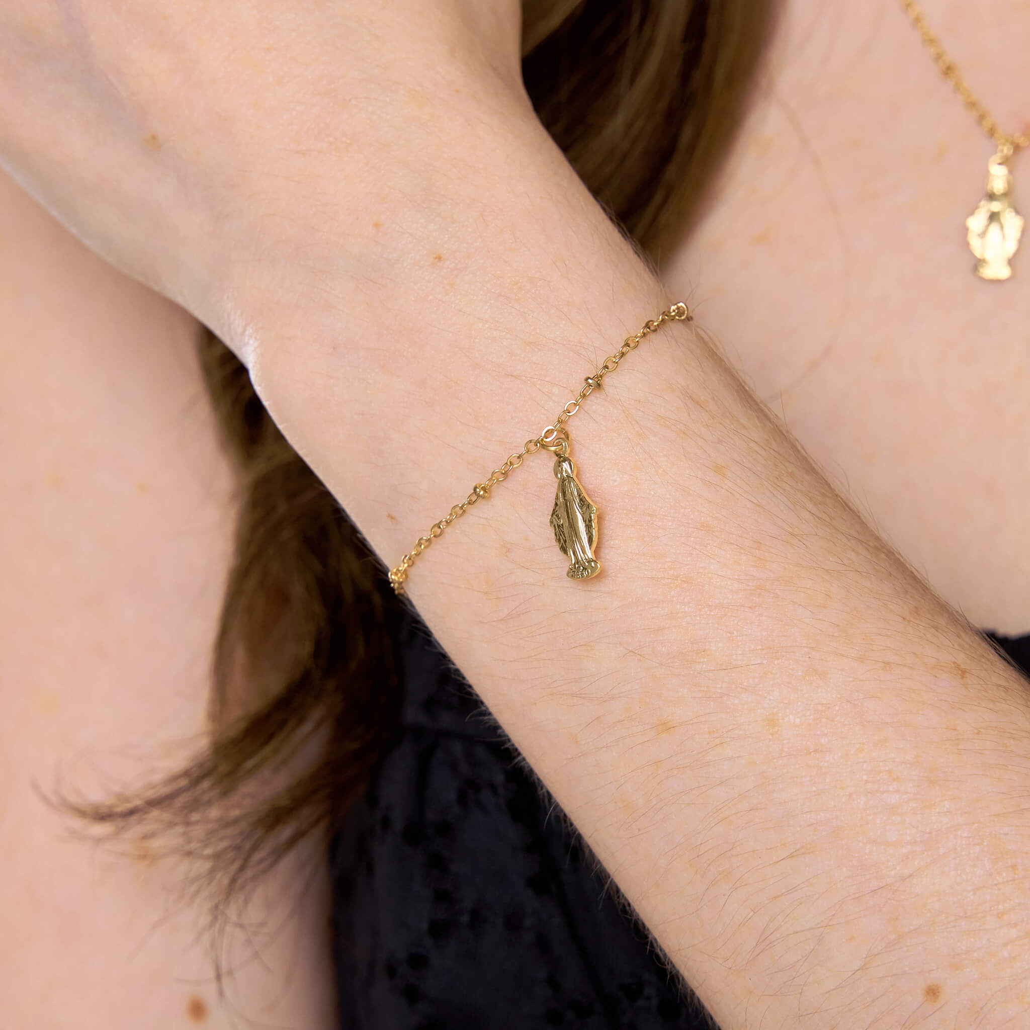 Pulsera Virgen María Milagrosa Broche Con Significado