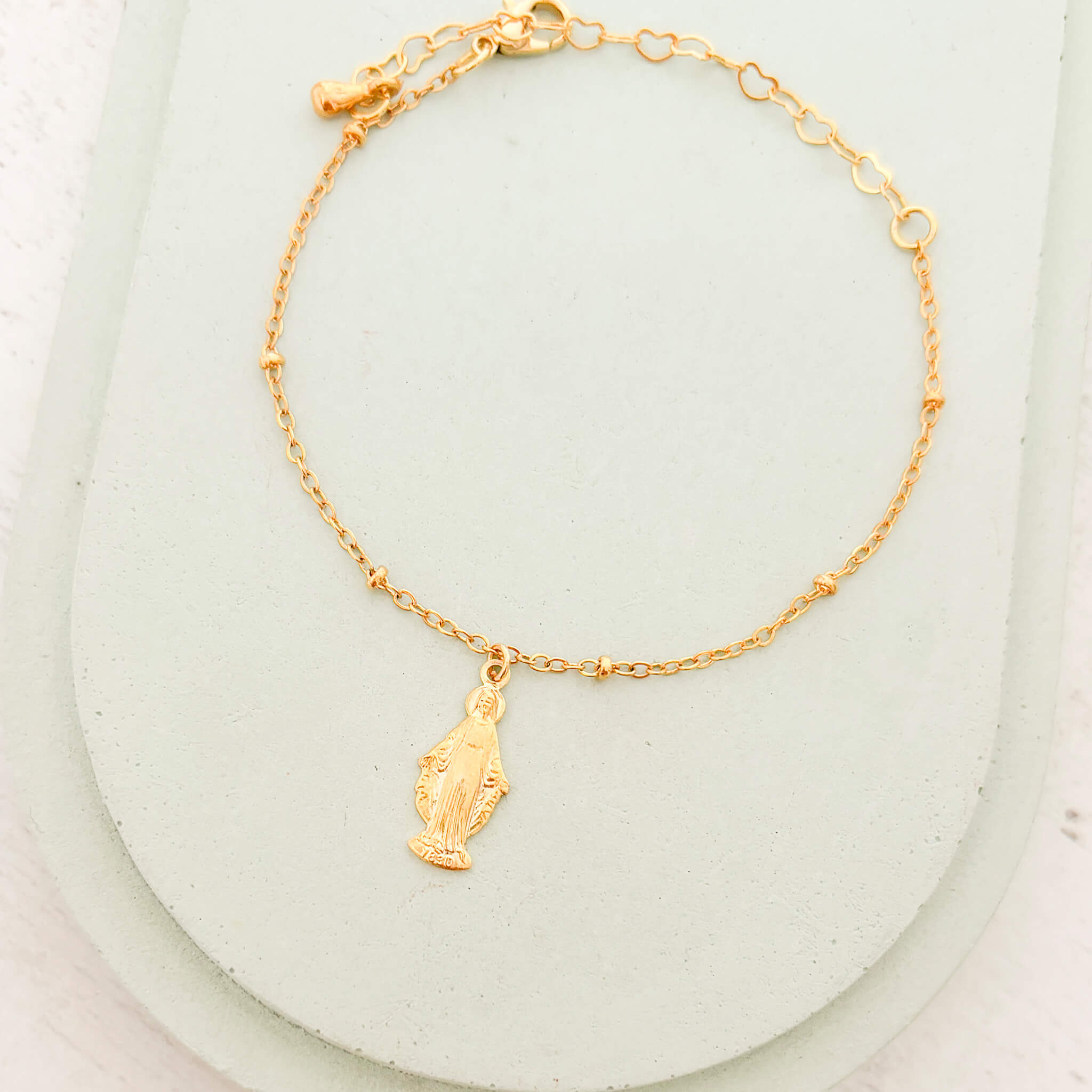 Pulsera Virgen María Milagrosa Broche Con Significado