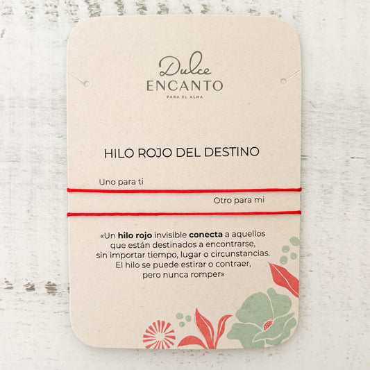 Pulseras Set de 2 Hilo Rojo del Destino Con Significado