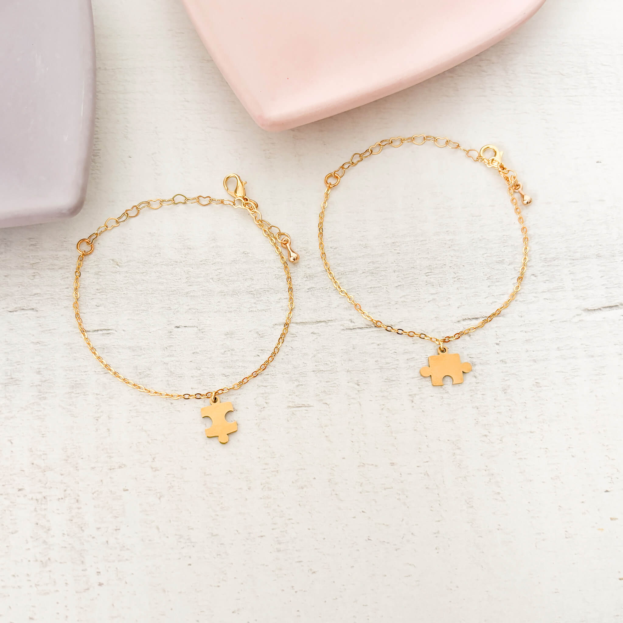 Pulseras x2 Amigas Puzzle Con significado