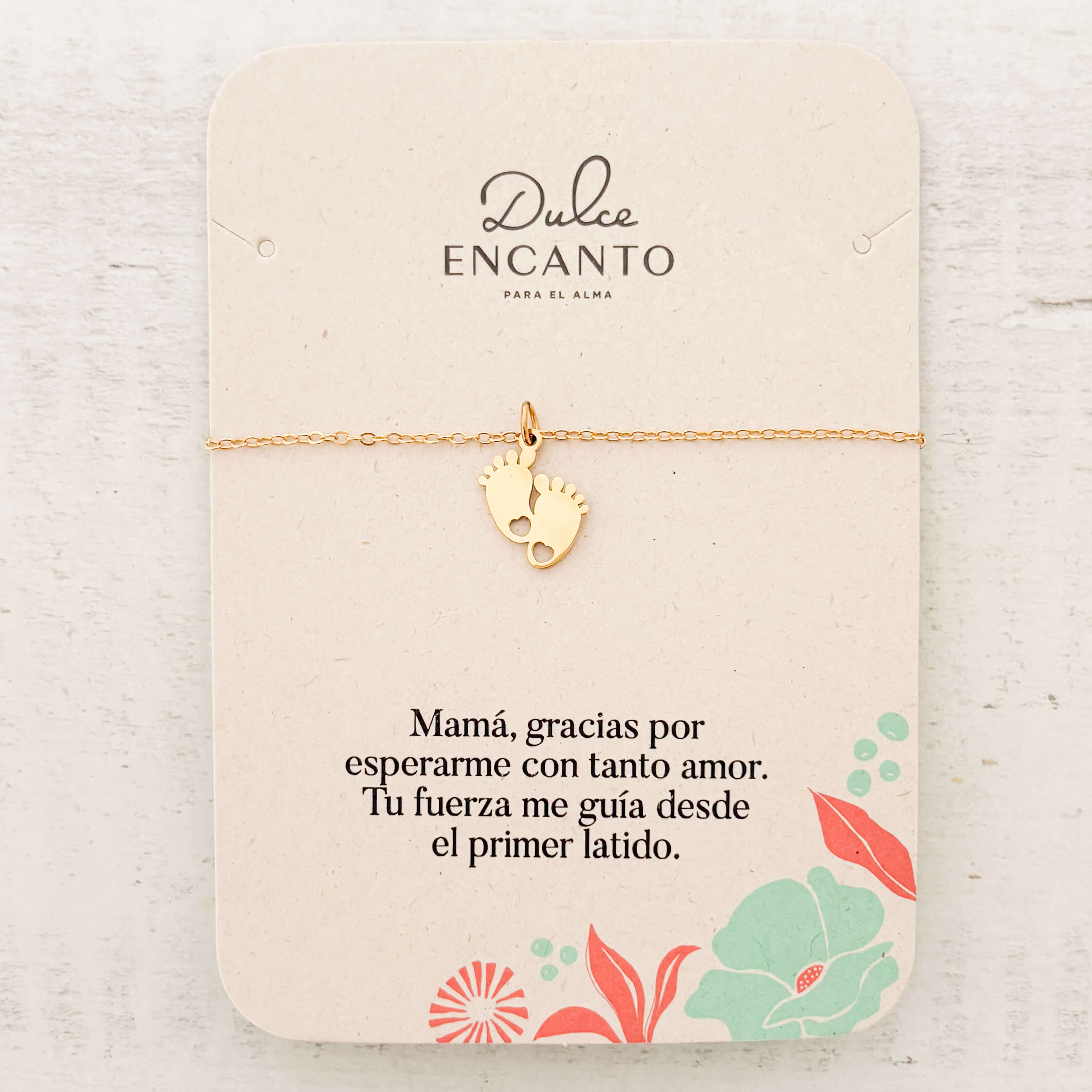 Pulsera Piecitos Bebé Broche