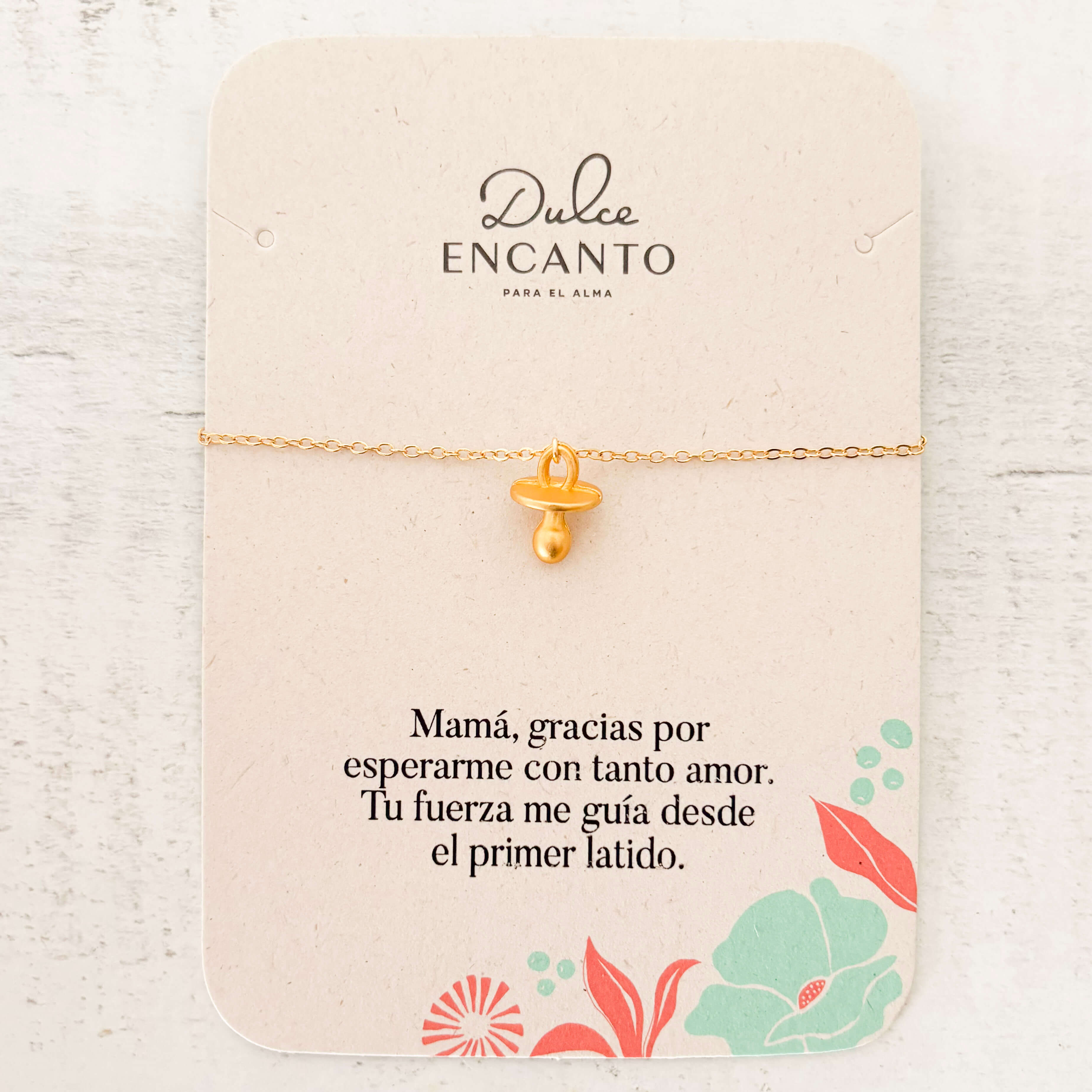 Pulsera Chupete Bebé Broche
