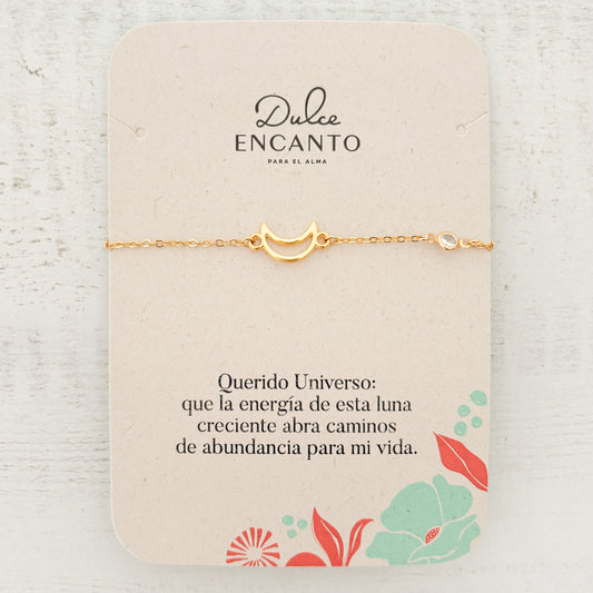 Pulsera Luna Zircón Broche