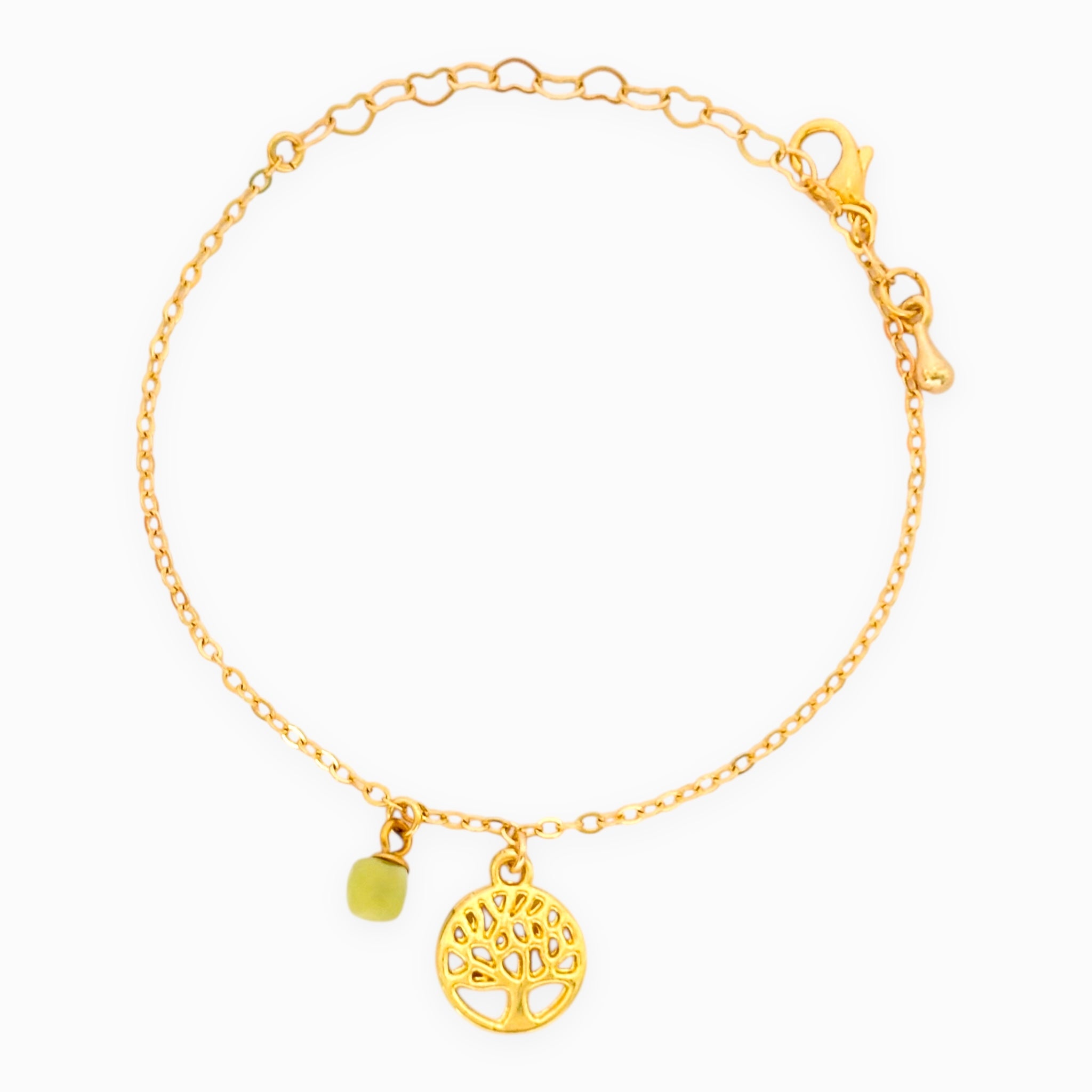 Pulsera Árbol de la Vida Cristal Citrino con Broche