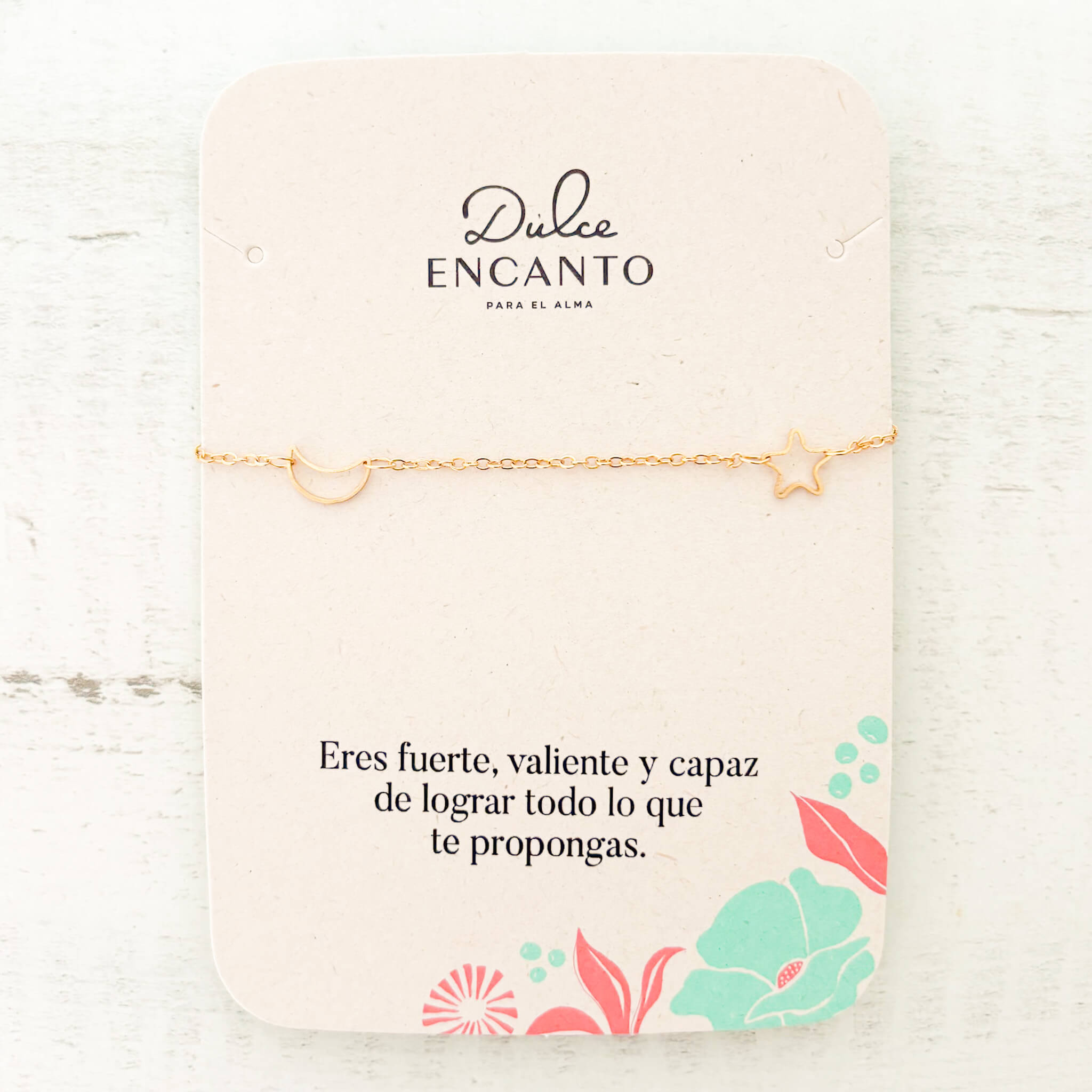 Pulsera Luna y Estrella con Broche