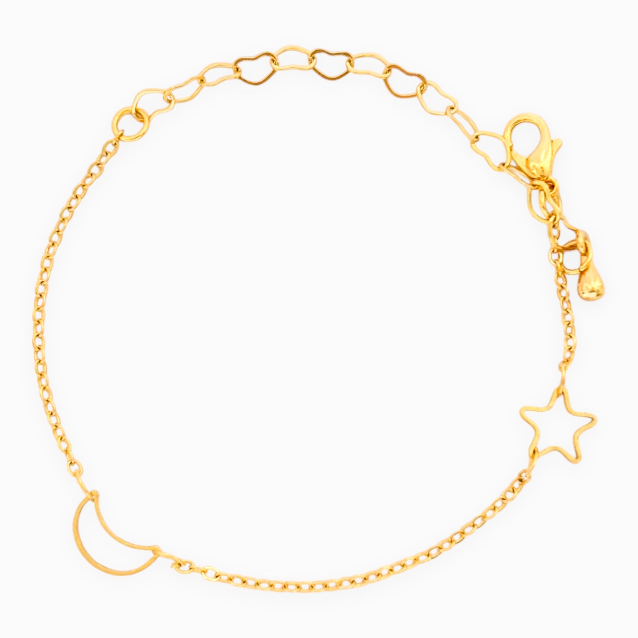 Pulsera Luna y Estrella con Broche