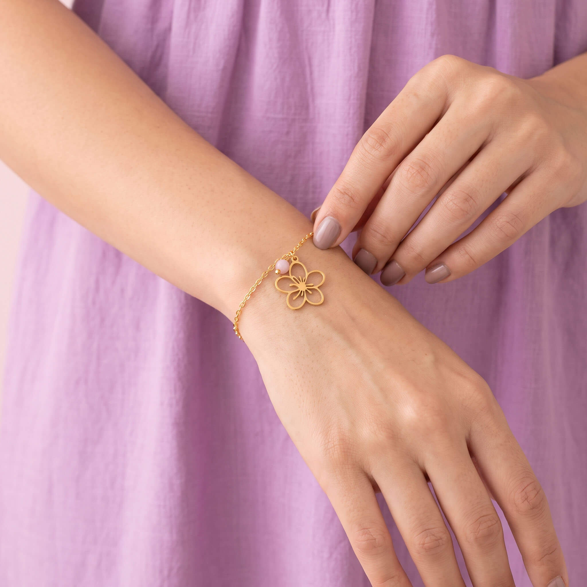 Pulsera Flor Serenidad