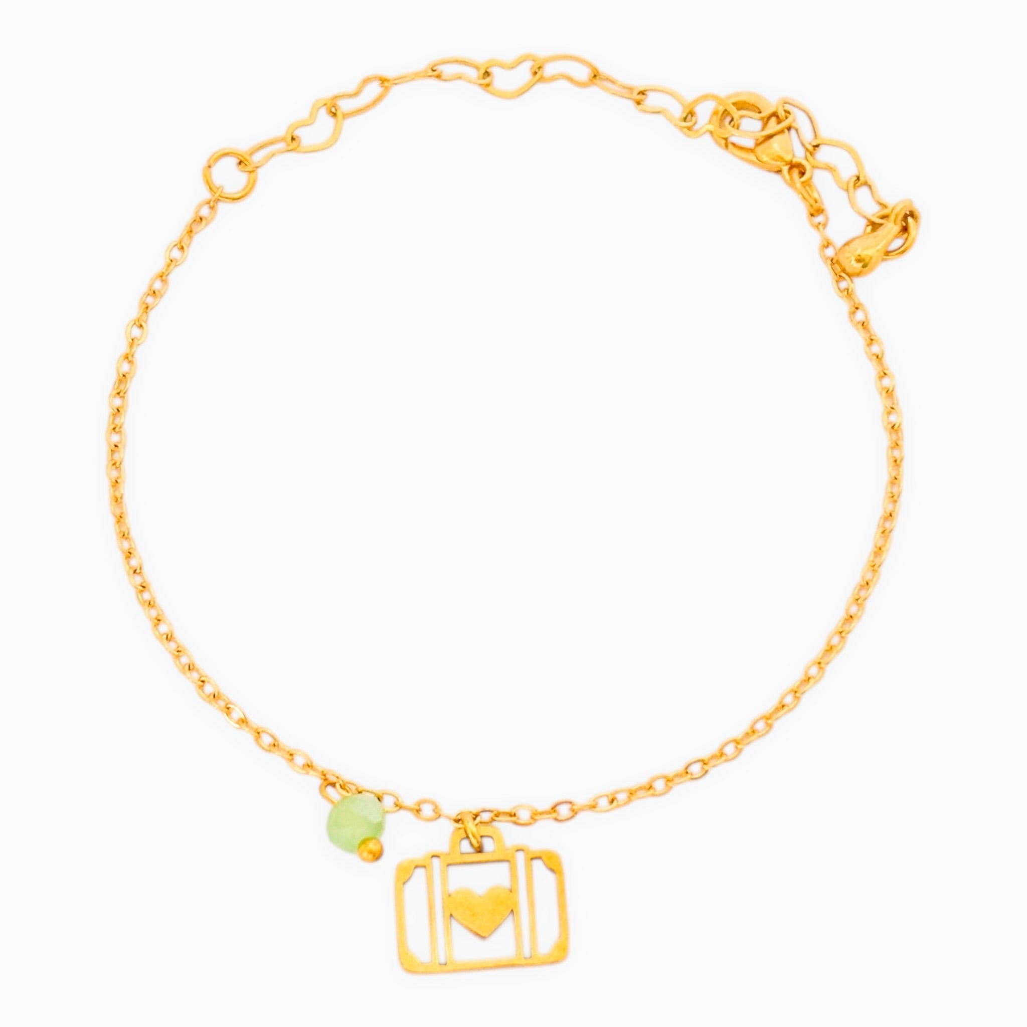 Pulsera Maleta Corazón Viajero