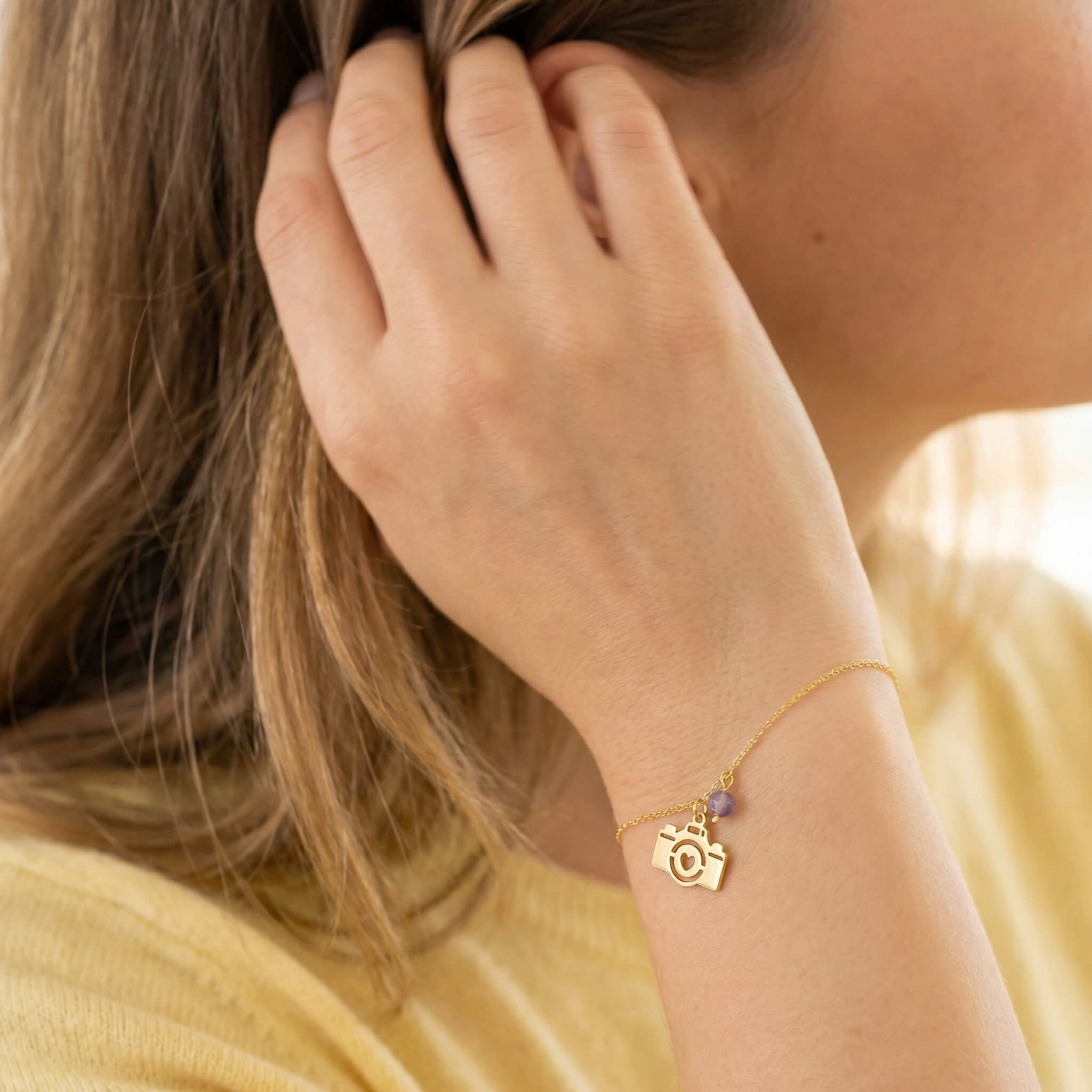 Pulsera Cámara de Fotos Corazón