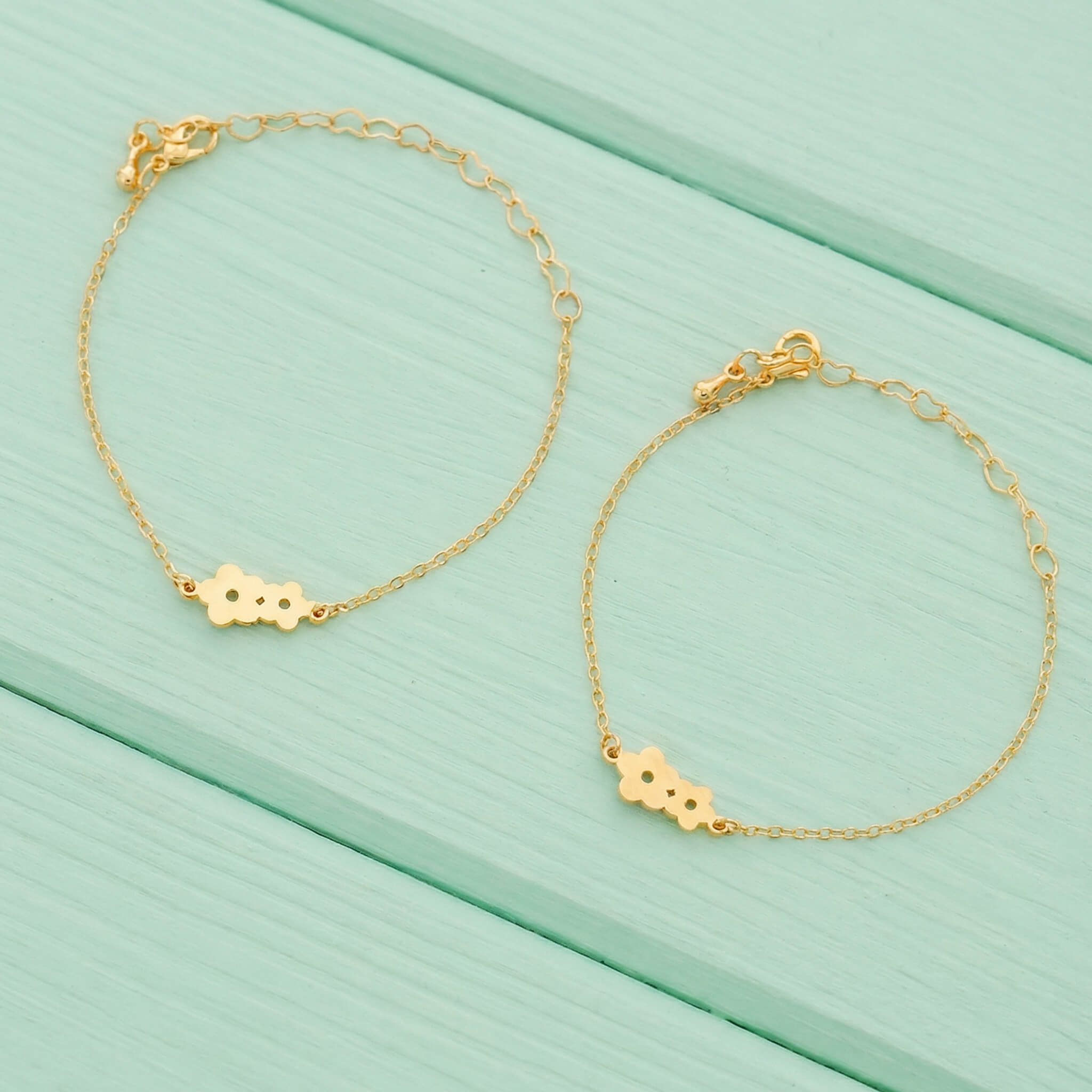 Pulseras Flores Mamá e Hija x2 para Compartir
