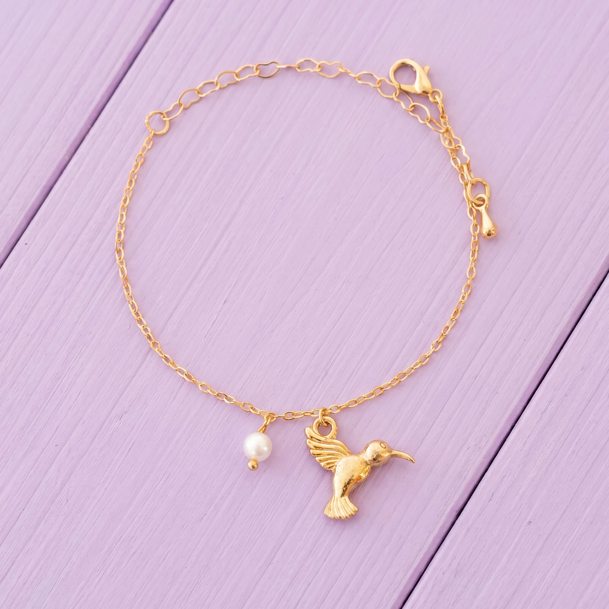 Pulsera Colibrí Perla