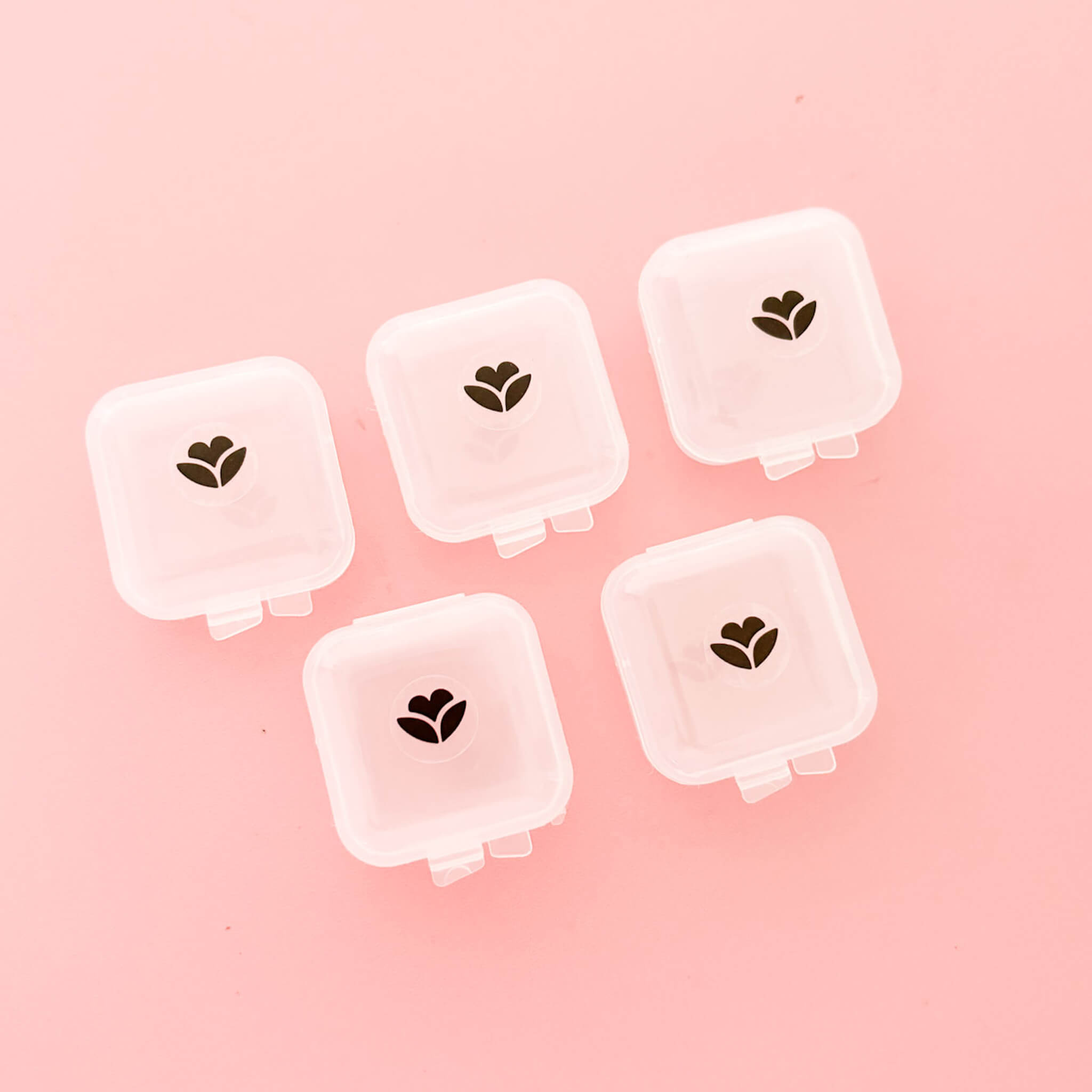 Mini Caja Antipolvo 3cm x 3cm Set de 5 Para Joyería