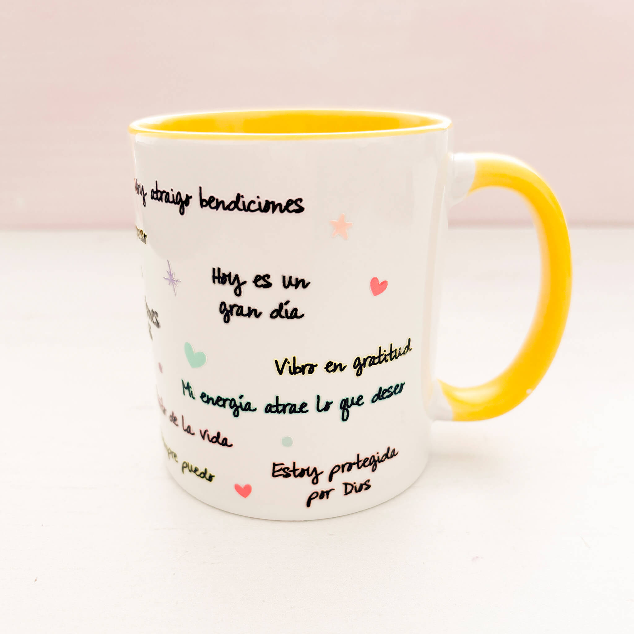 Mug Afirmaciones Tu ritual de inspiración diaria - Amarillo