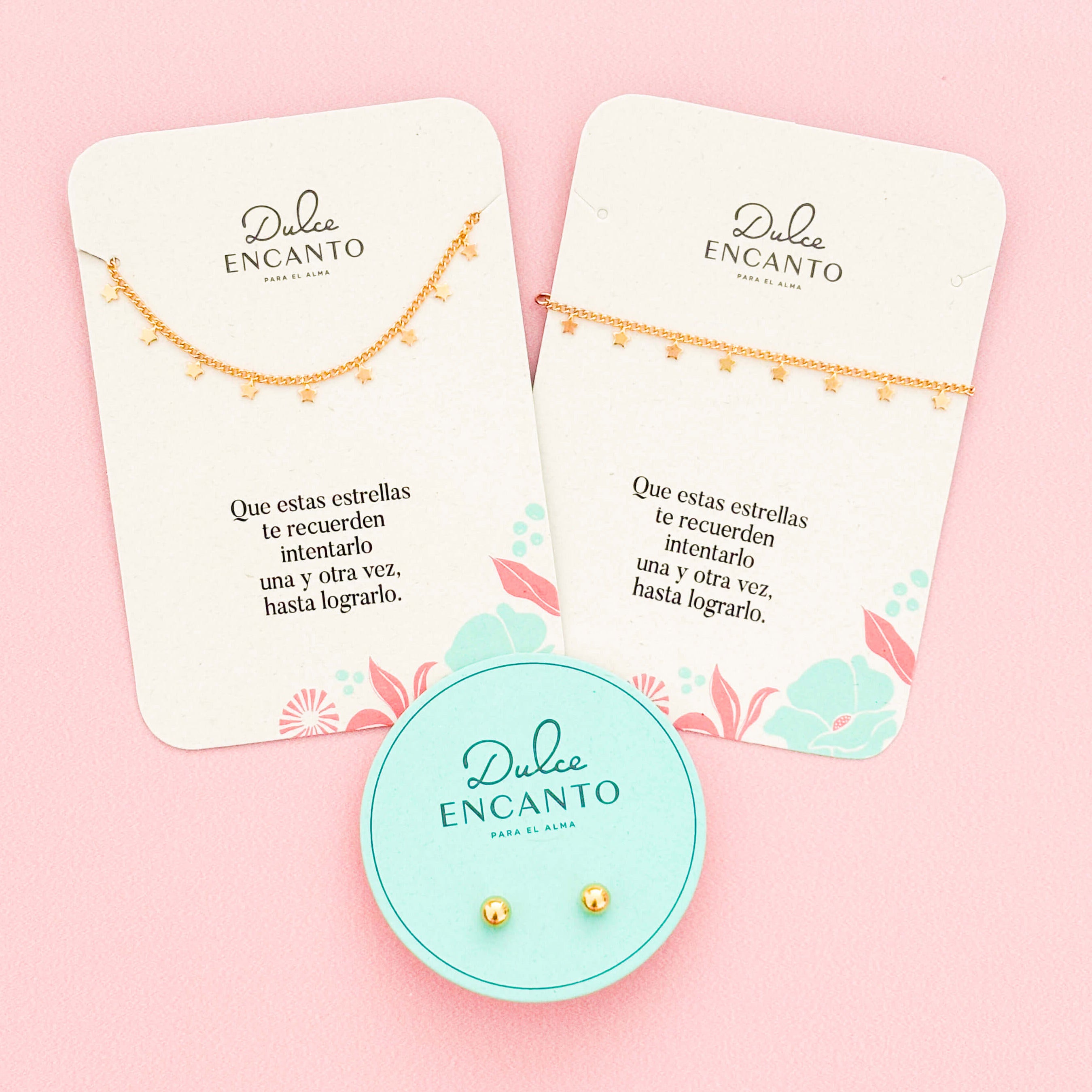 Set Gargantilla Estrellas + Pulsera Estrellas + Topos