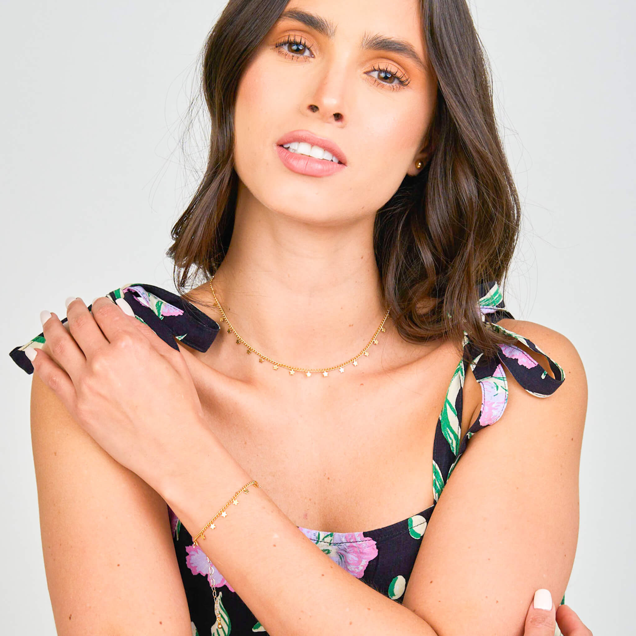 Set Gargantilla Estrellas + Pulsera Estrellas + Topos